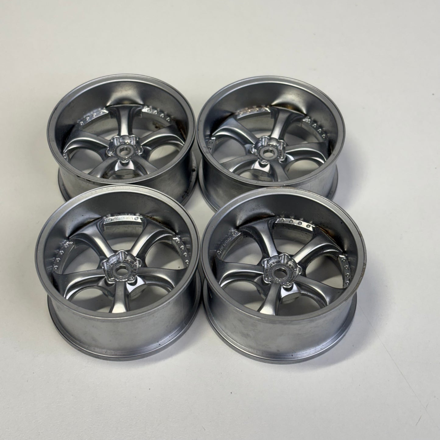 Overdose Work VS-KF VSKF Silver 7MM Offset Wheels