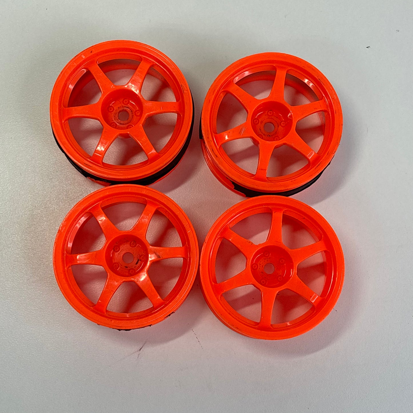 MST Orange Enkei Style Wheels Offset 5mm
