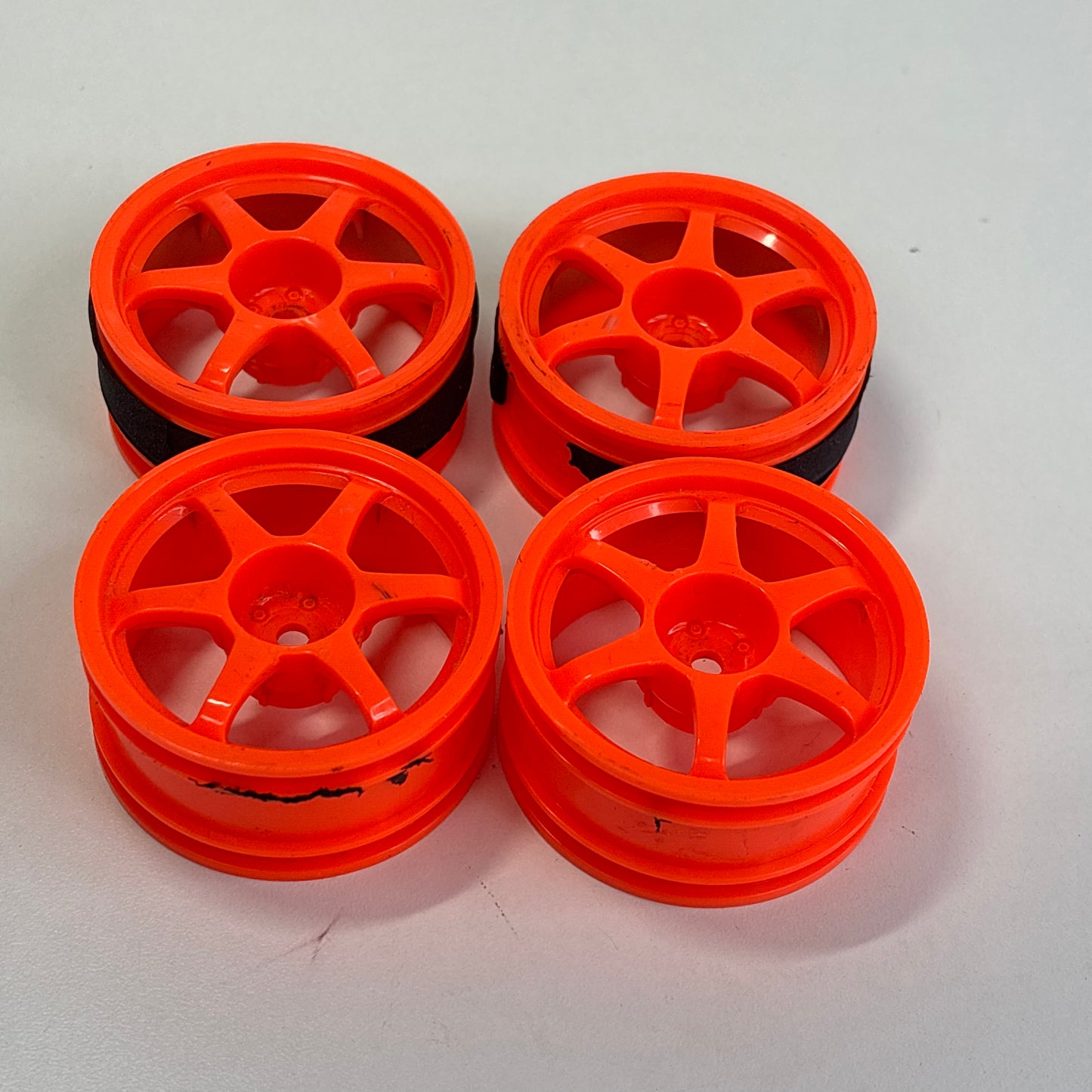 MST Orange Enkei Style Wheels Offset 5mm