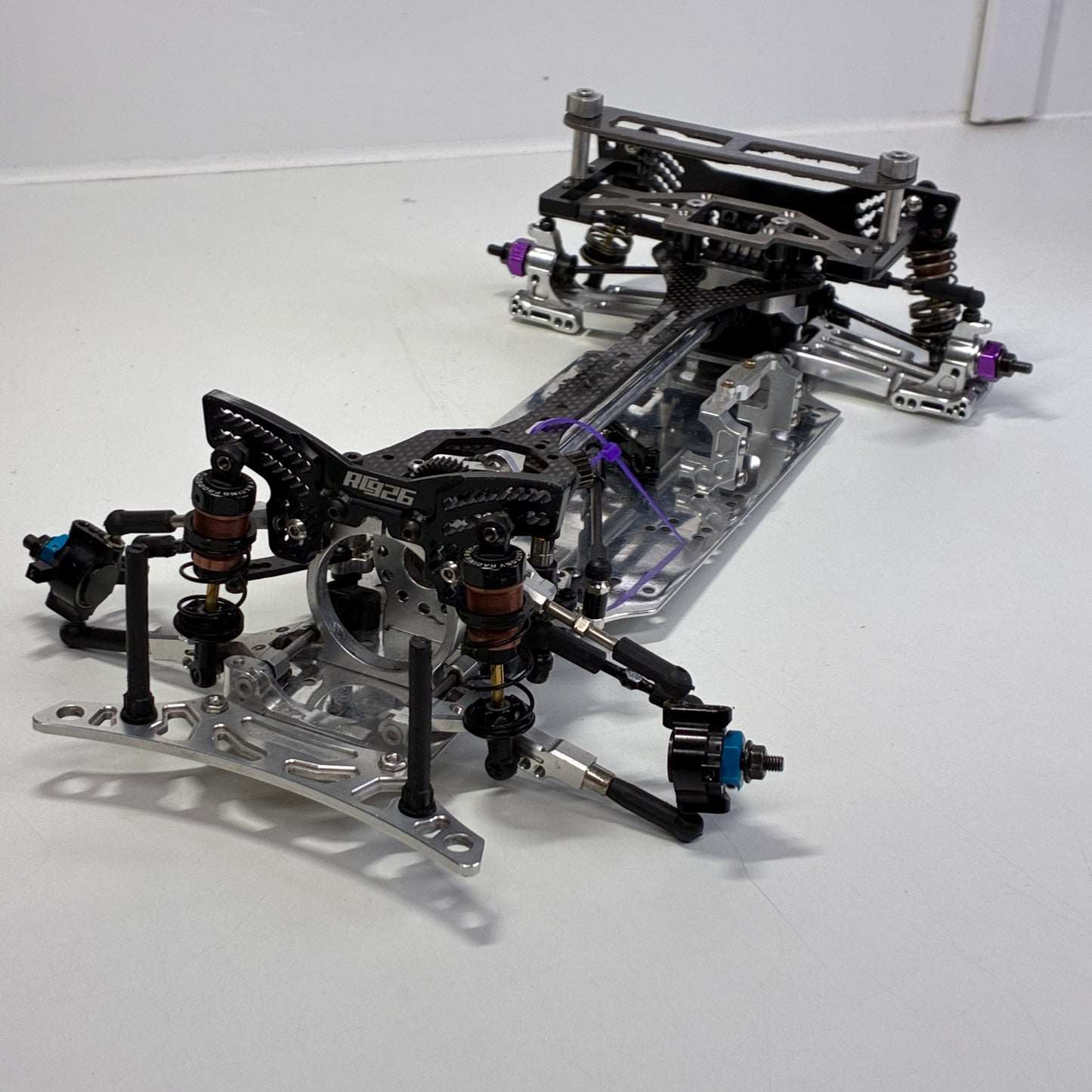 Wrap Up Next FRD RWD Front Motor Full Alloy Carbon Chassis