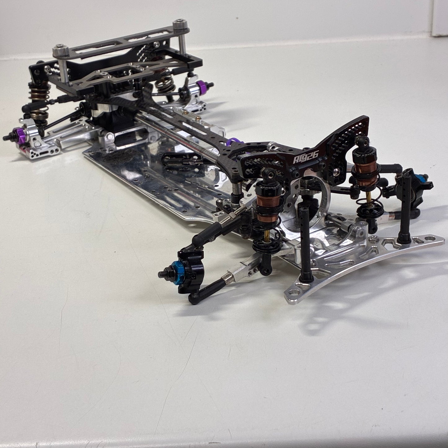 Wrap Up Next FRD RWD Front Motor Full Alloy Carbon Chassis