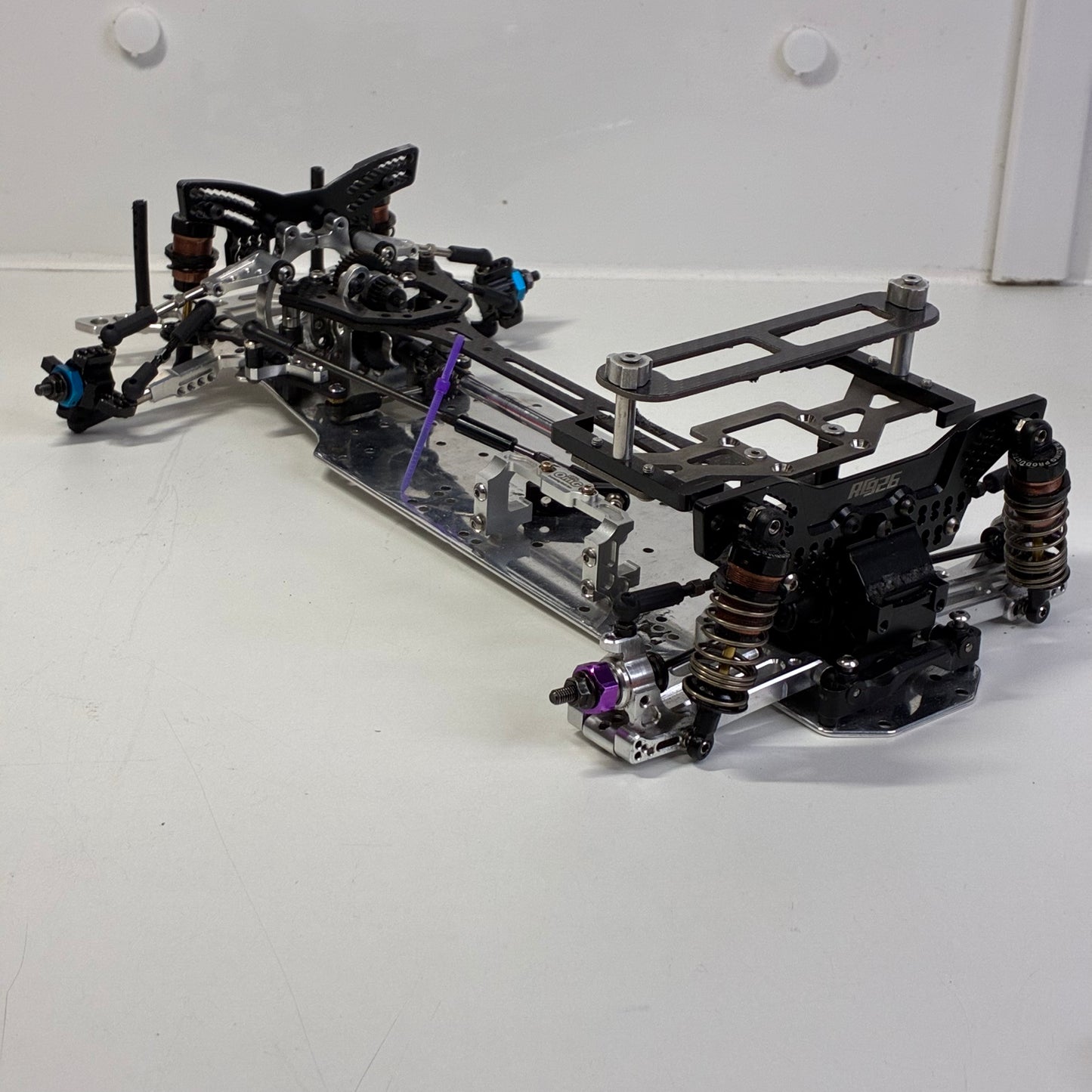 Wrap Up Next FRD RWD Front Motor Full Alloy Carbon Chassis