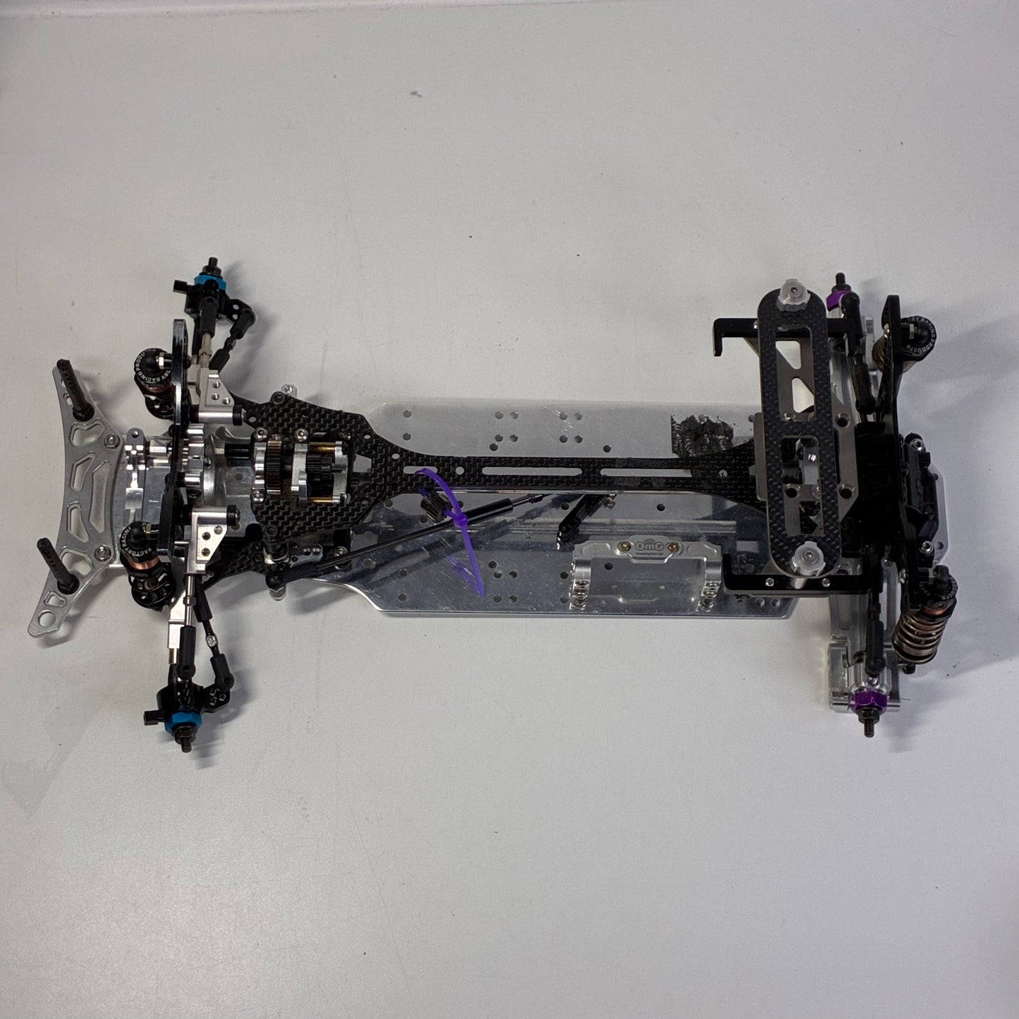 Wrap Up Next FRD RWD Front Motor Full Alloy Carbon Chassis
