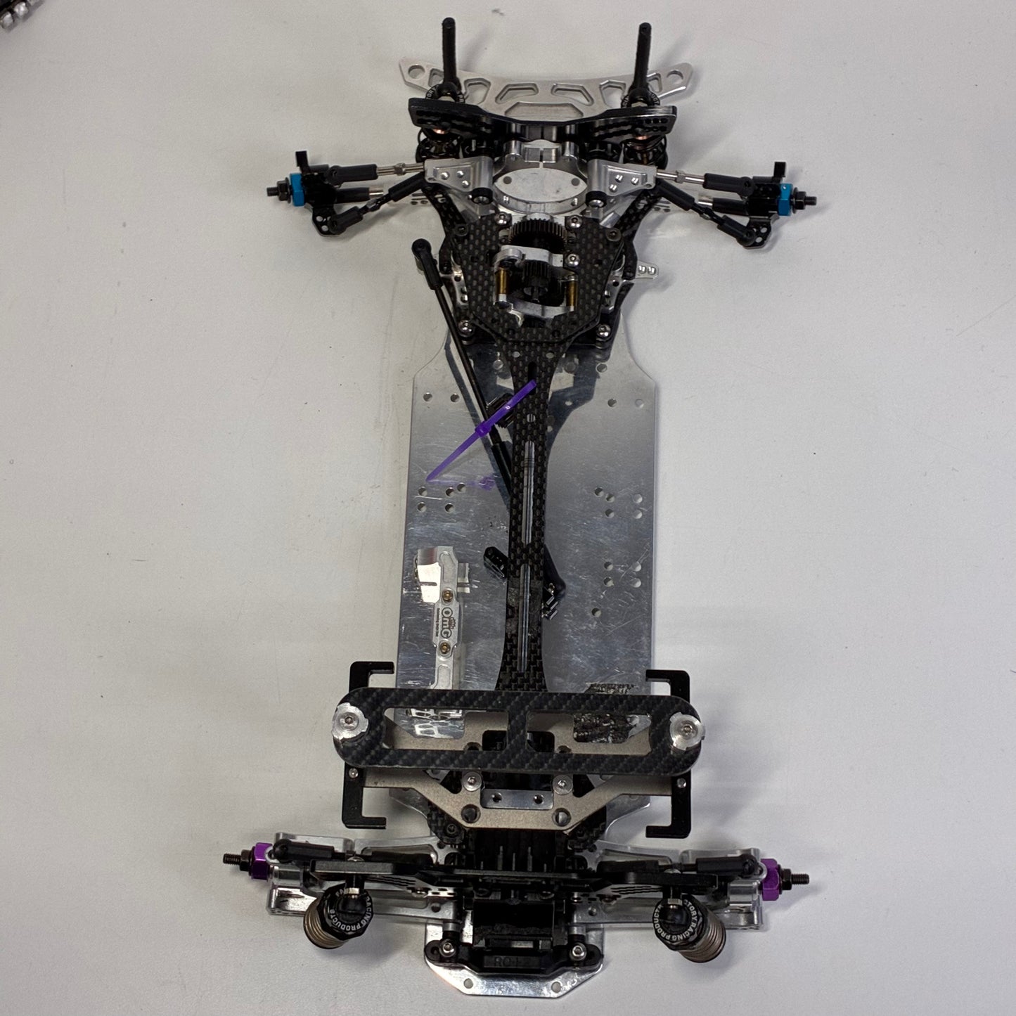 Wrap Up Next FRD RWD Front Motor Full Alloy Carbon Chassis