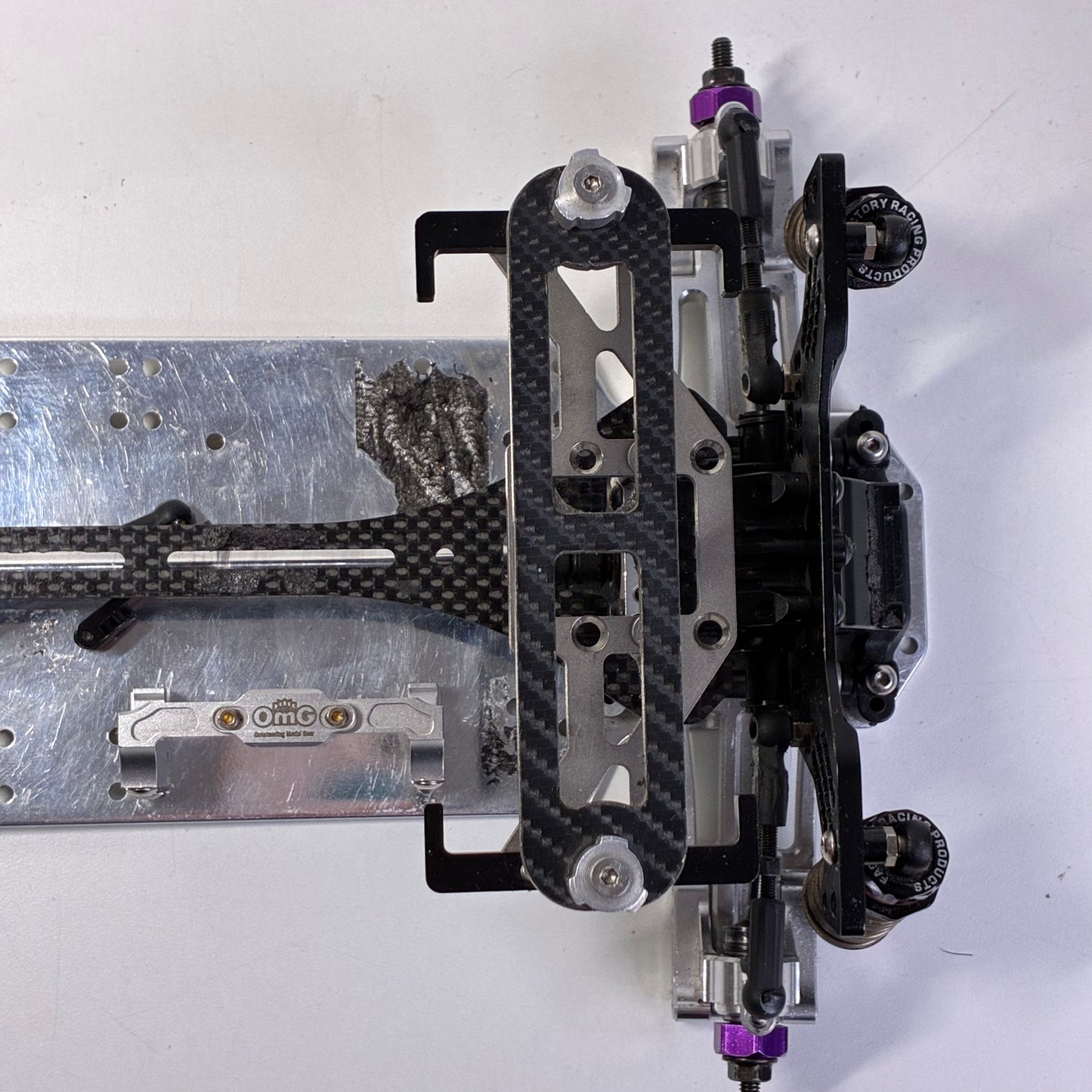 Wrap Up Next FRD RWD Front Motor Full Alloy Carbon Chassis