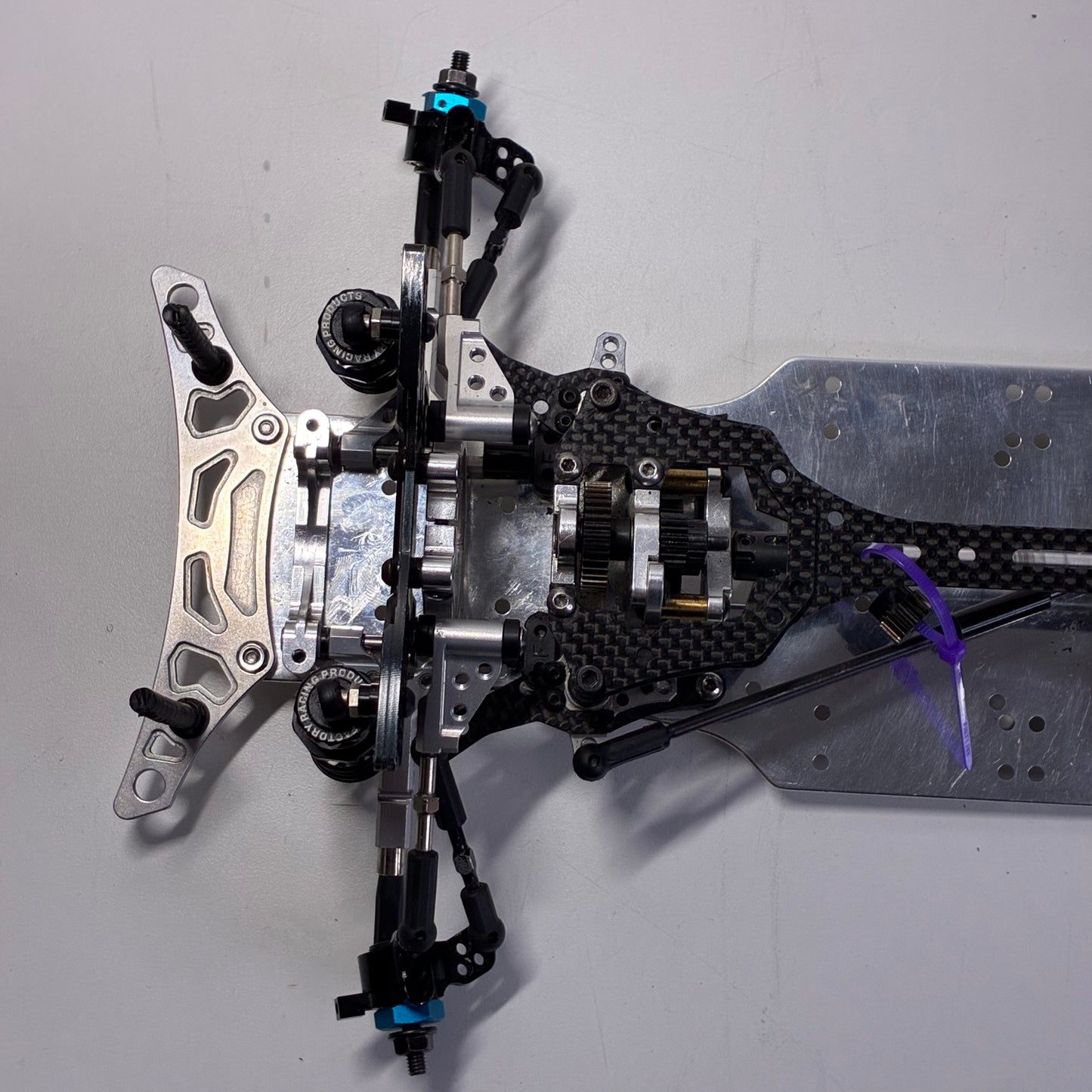 Wrap Up Next FRD RWD Front Motor Full Alloy Carbon Chassis