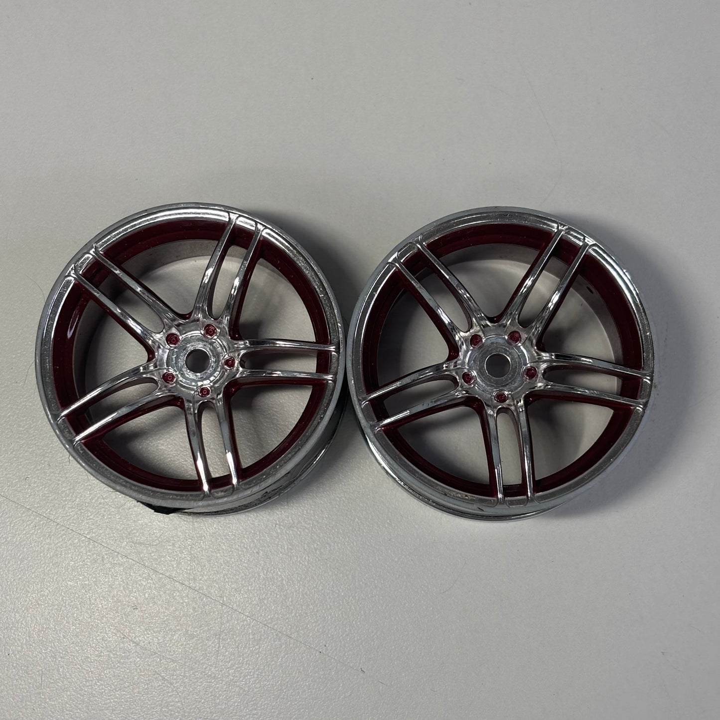 Advan AVS Model T5 Chrome & Red Wheels