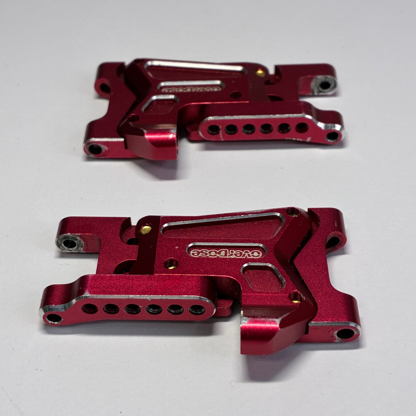 OverDose Red Alloy Adjustable Rear Arms Type 2 OD2496