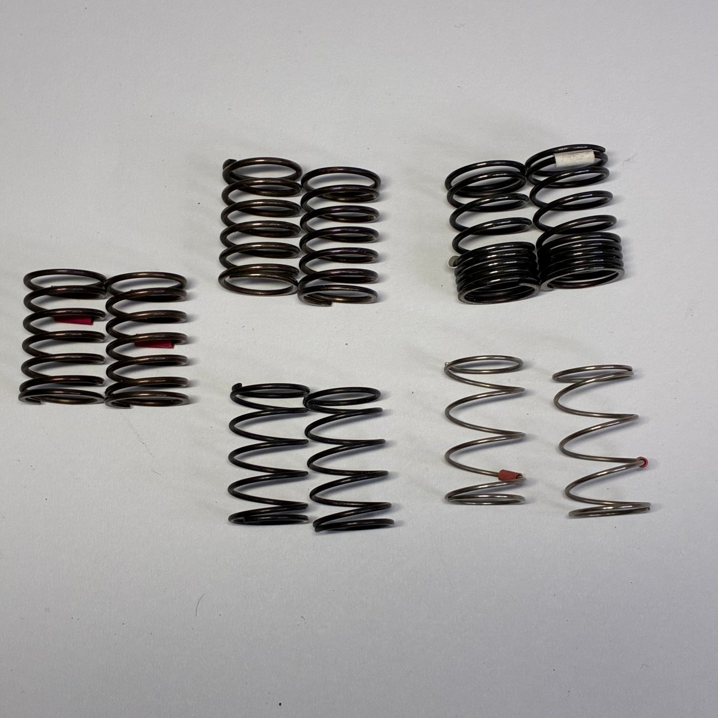5 x Pairs Springs Reve D Red Assorted