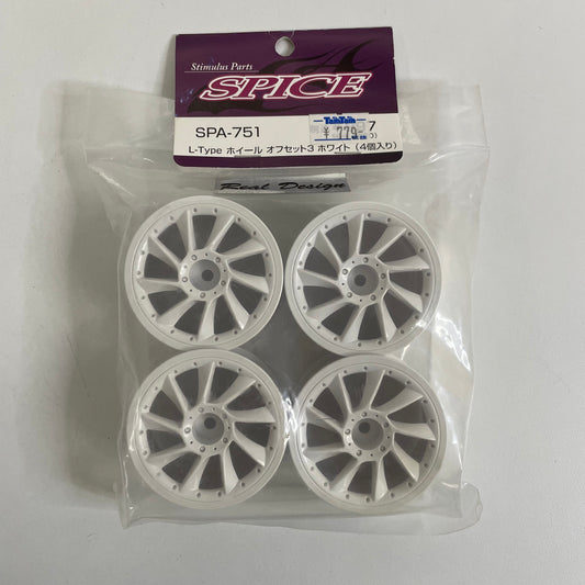 Spice SPA-751 White Wheels 3mm Offset x4