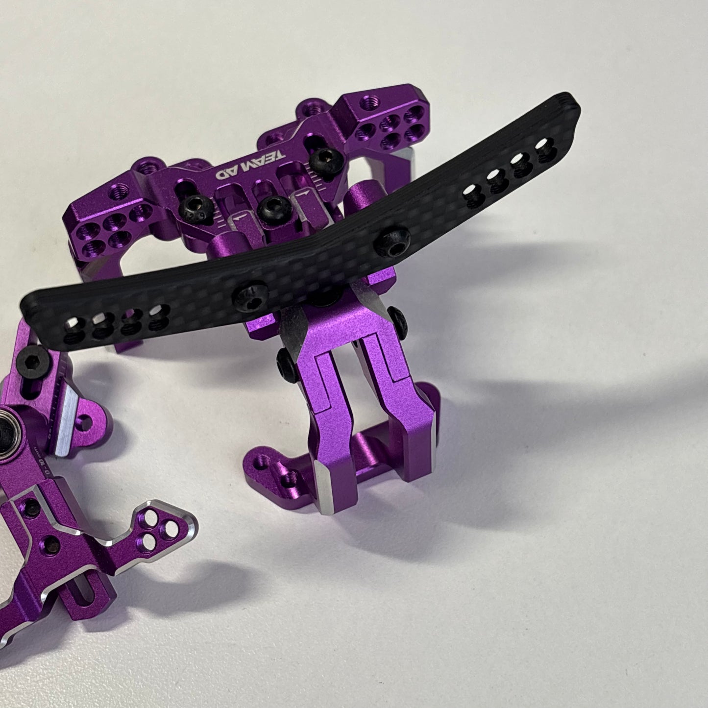 Team AD AD-XF Front Bulkhead Purple Alloy Conversion AD-9019R
