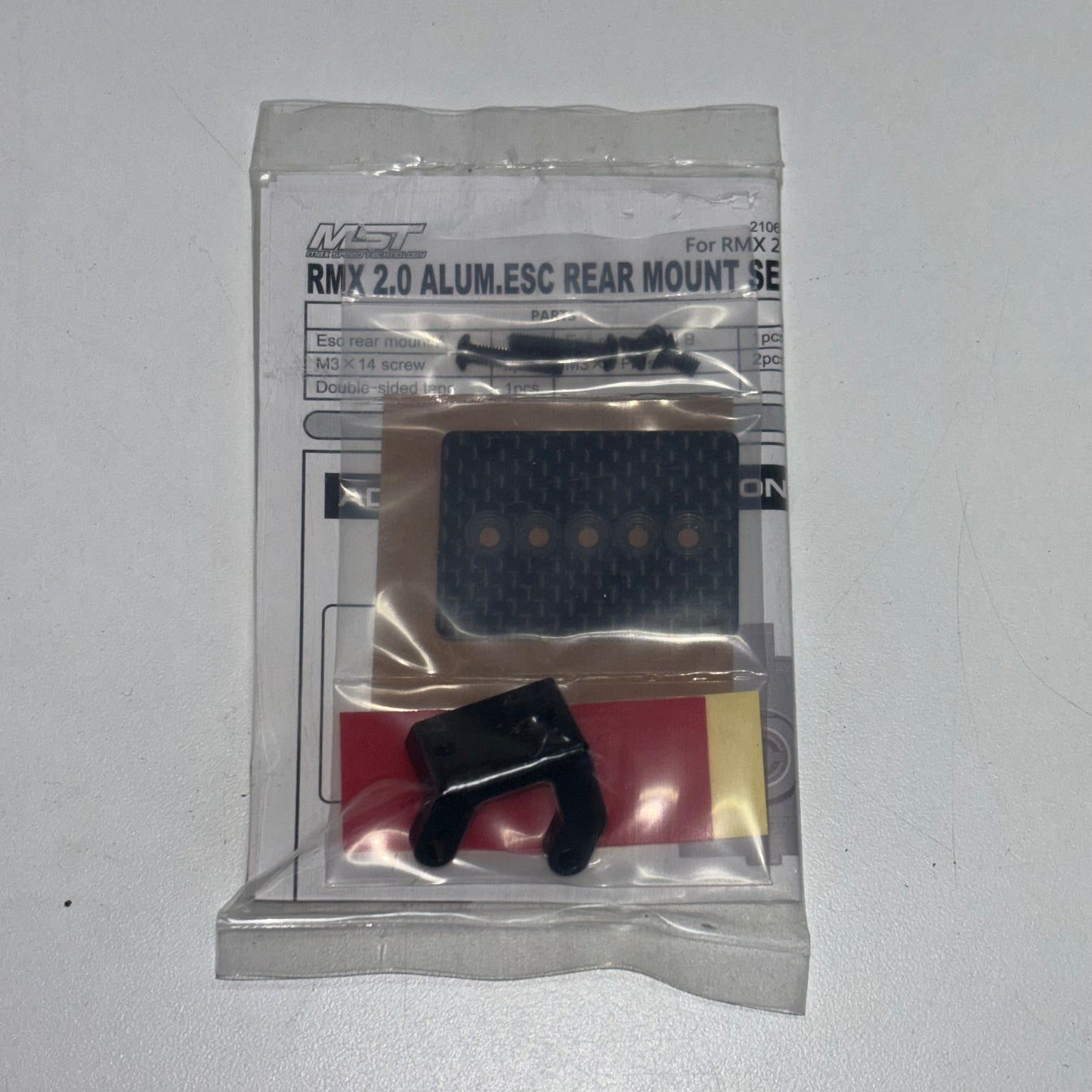 MST 2.0 2.5 Black Alloy Carbon ESC Rear Mount