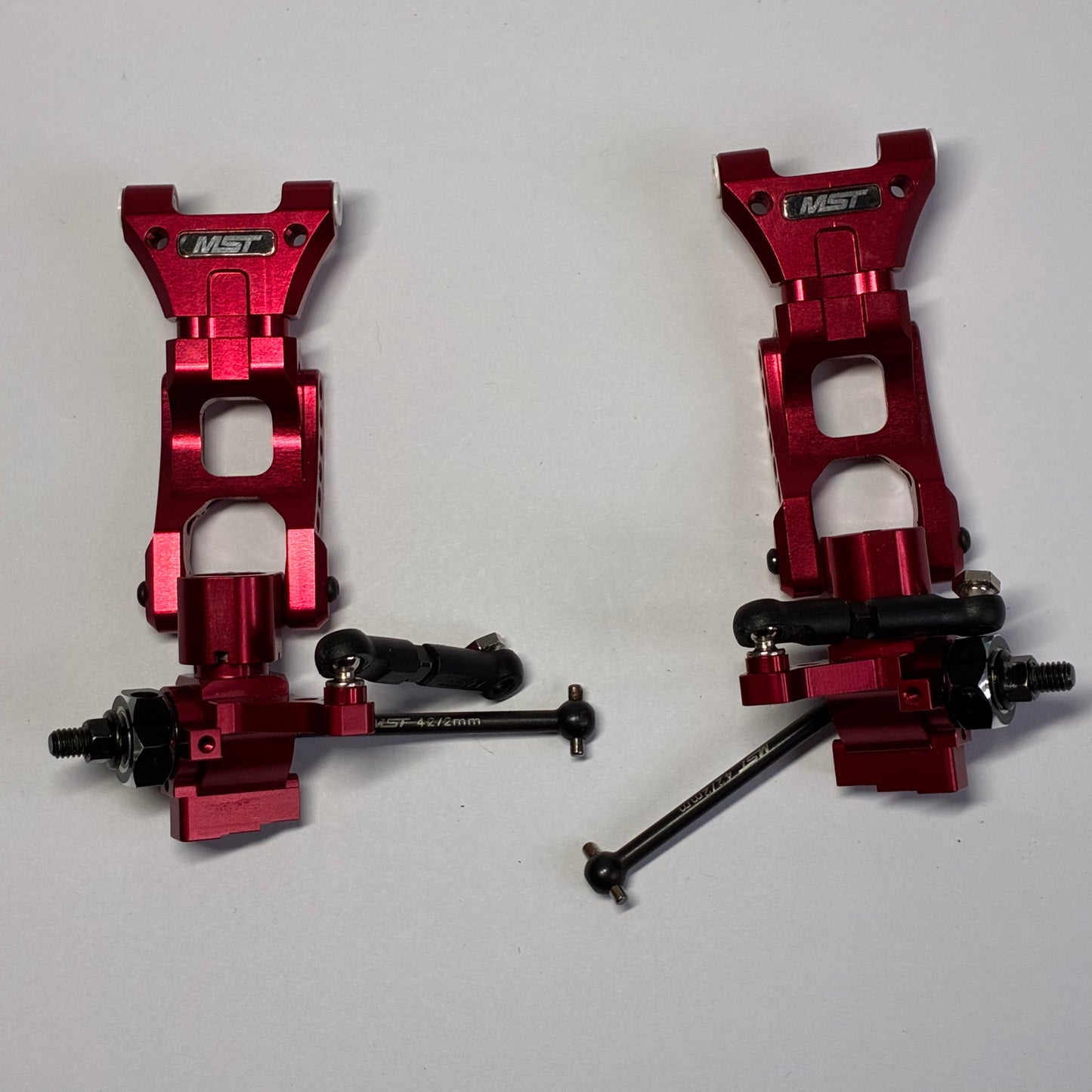 MST RMX FMX FRX MRX Rear MB Red Alloy Arms & Hubs
