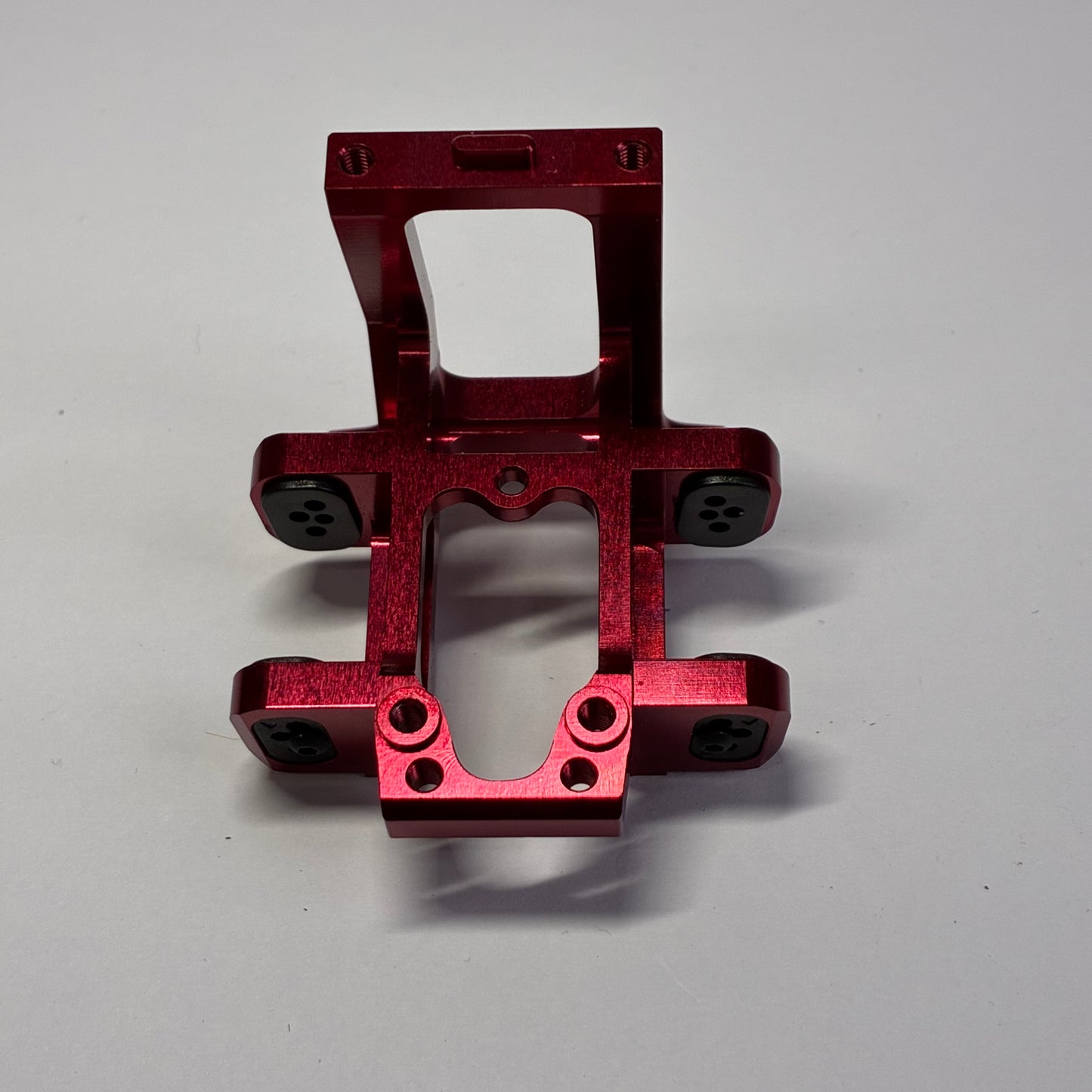 MST 3.0 Red Alloy Front Bulkhead Fits 2.0 & 2.5 Integrated