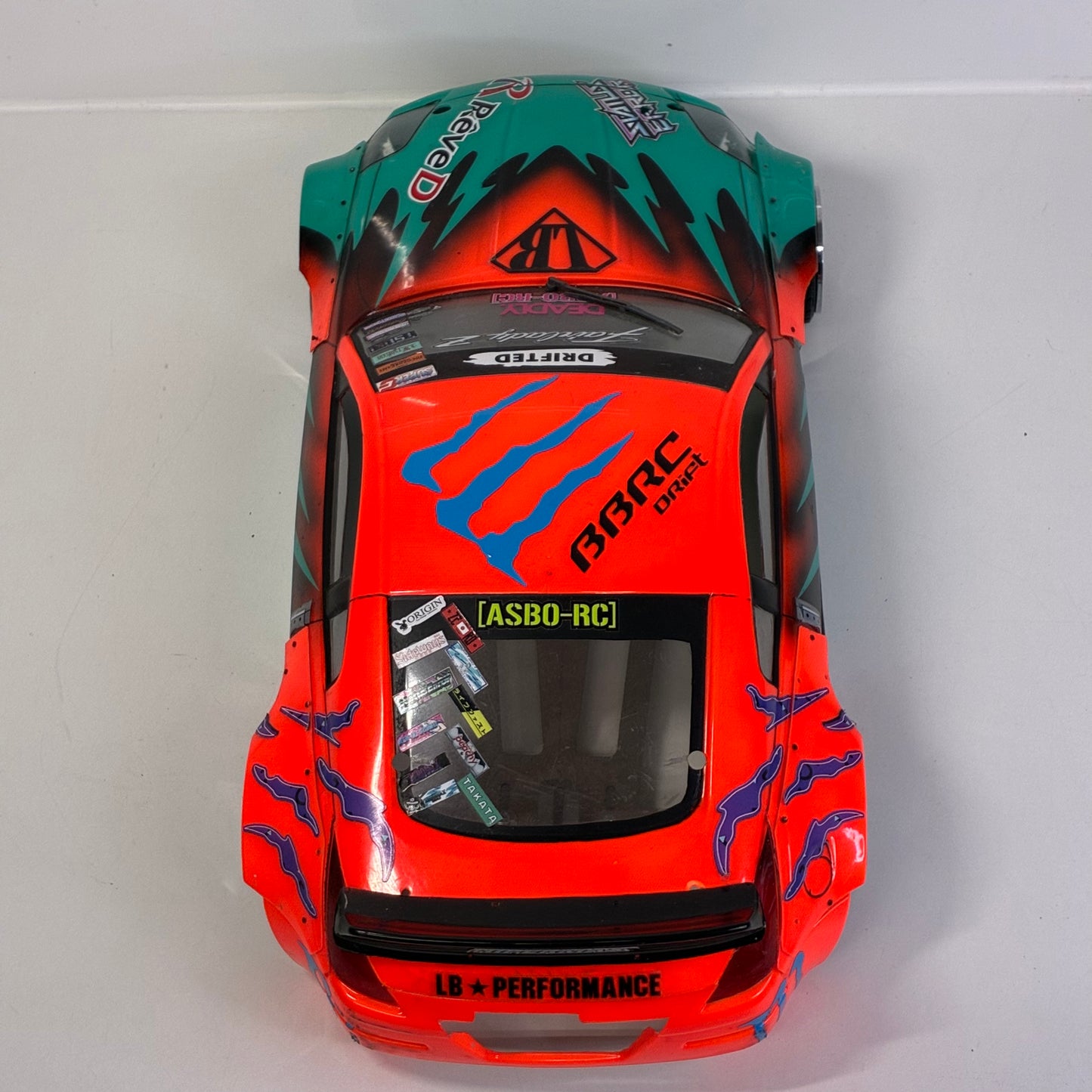 Nissan 350Z Widebody Bodyshell Green And Orange