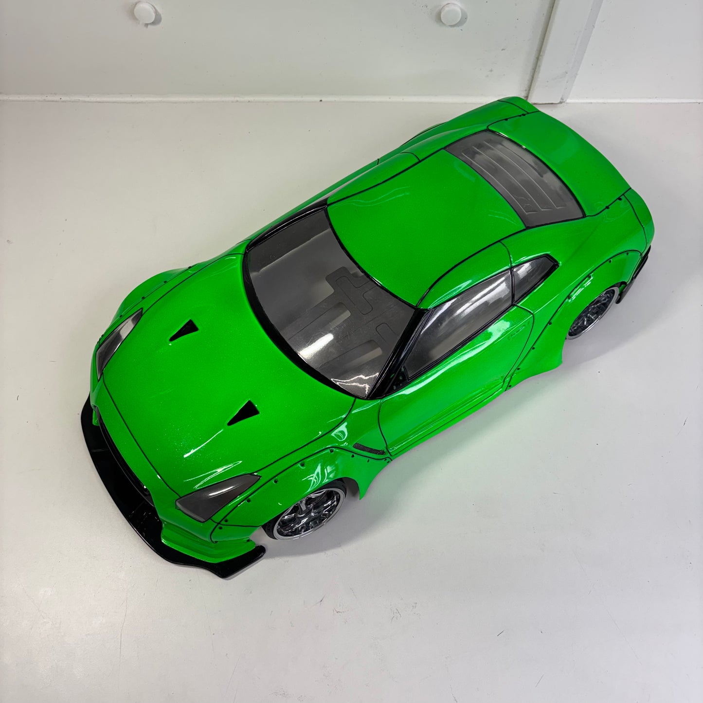 Tetsujin Nissan R35 GTR Green Bodyshell