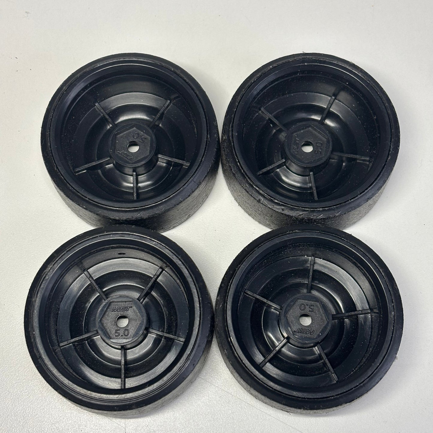 Black MST Steel Style Wheels & Tyres 5mm