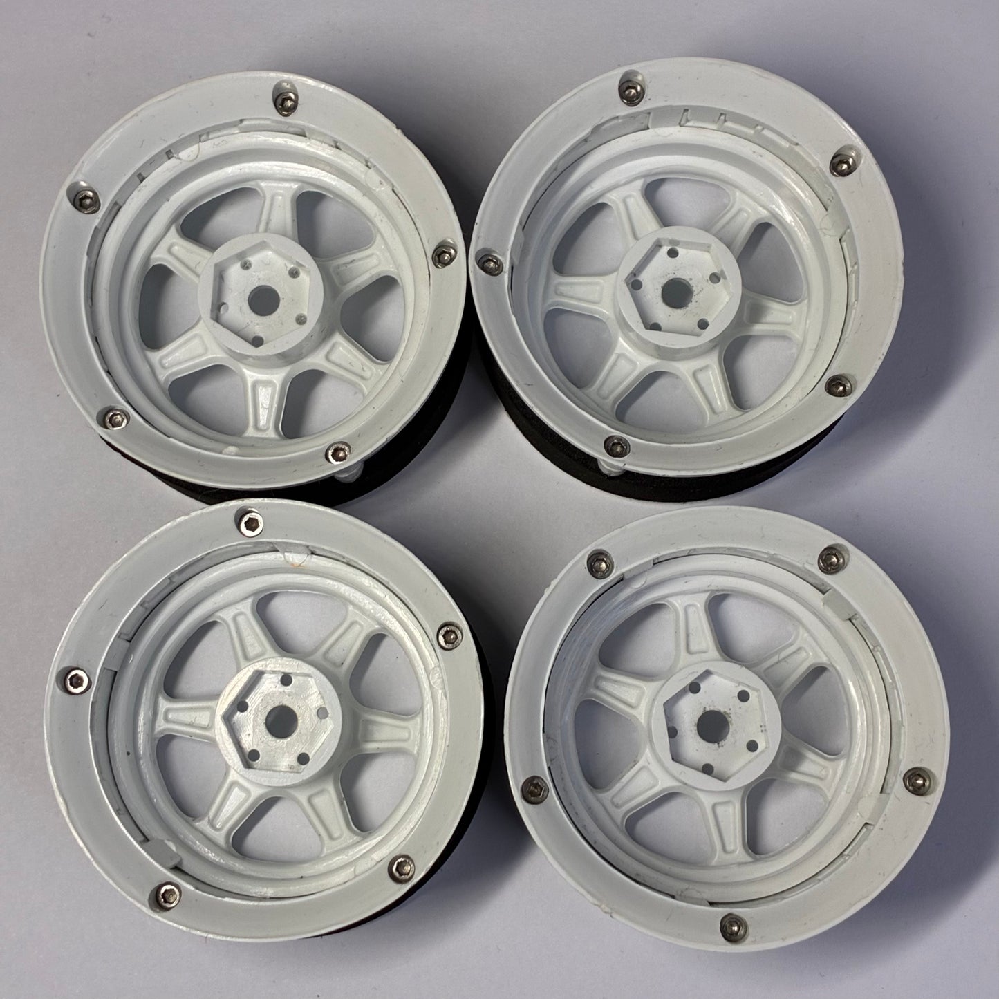 Ds Racing Drift Element Adjustable Offset White Wheels