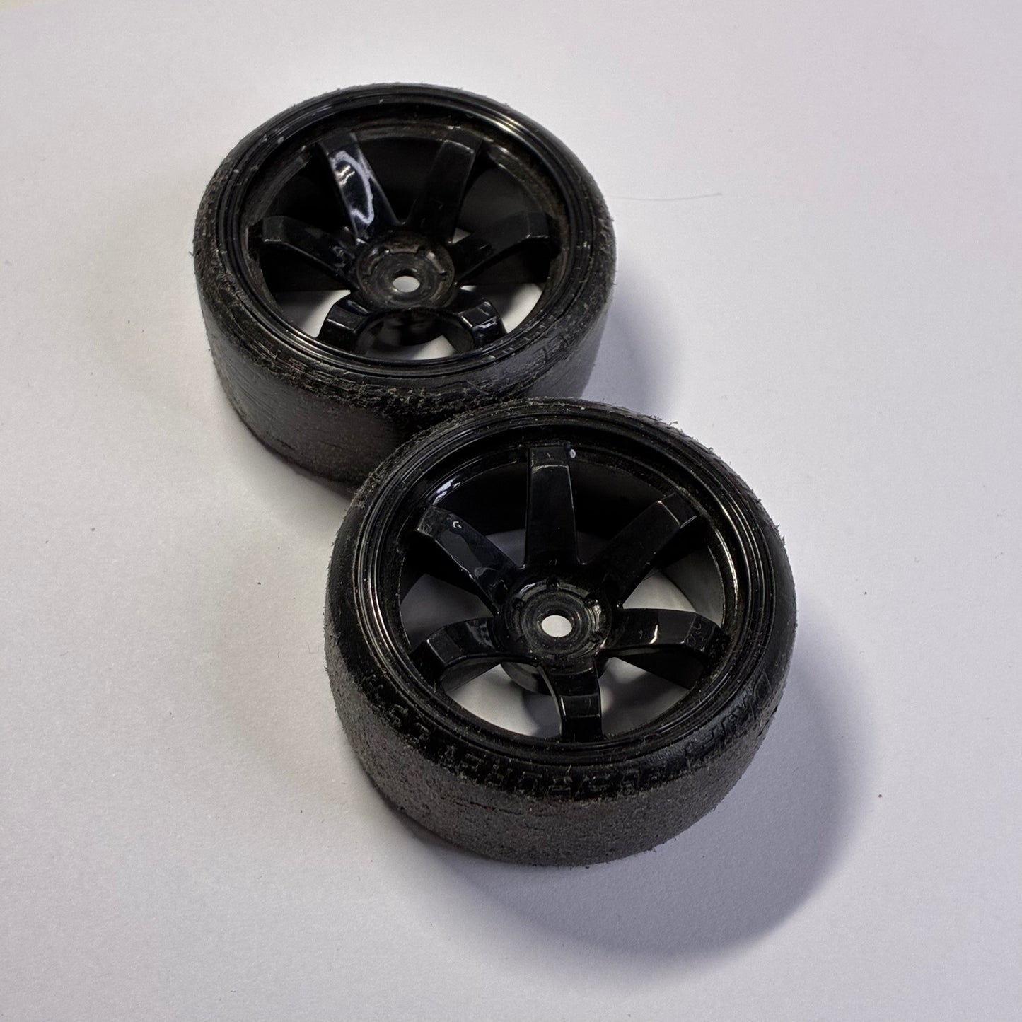 Black & Tyres Wheels Offset 6mm Pair