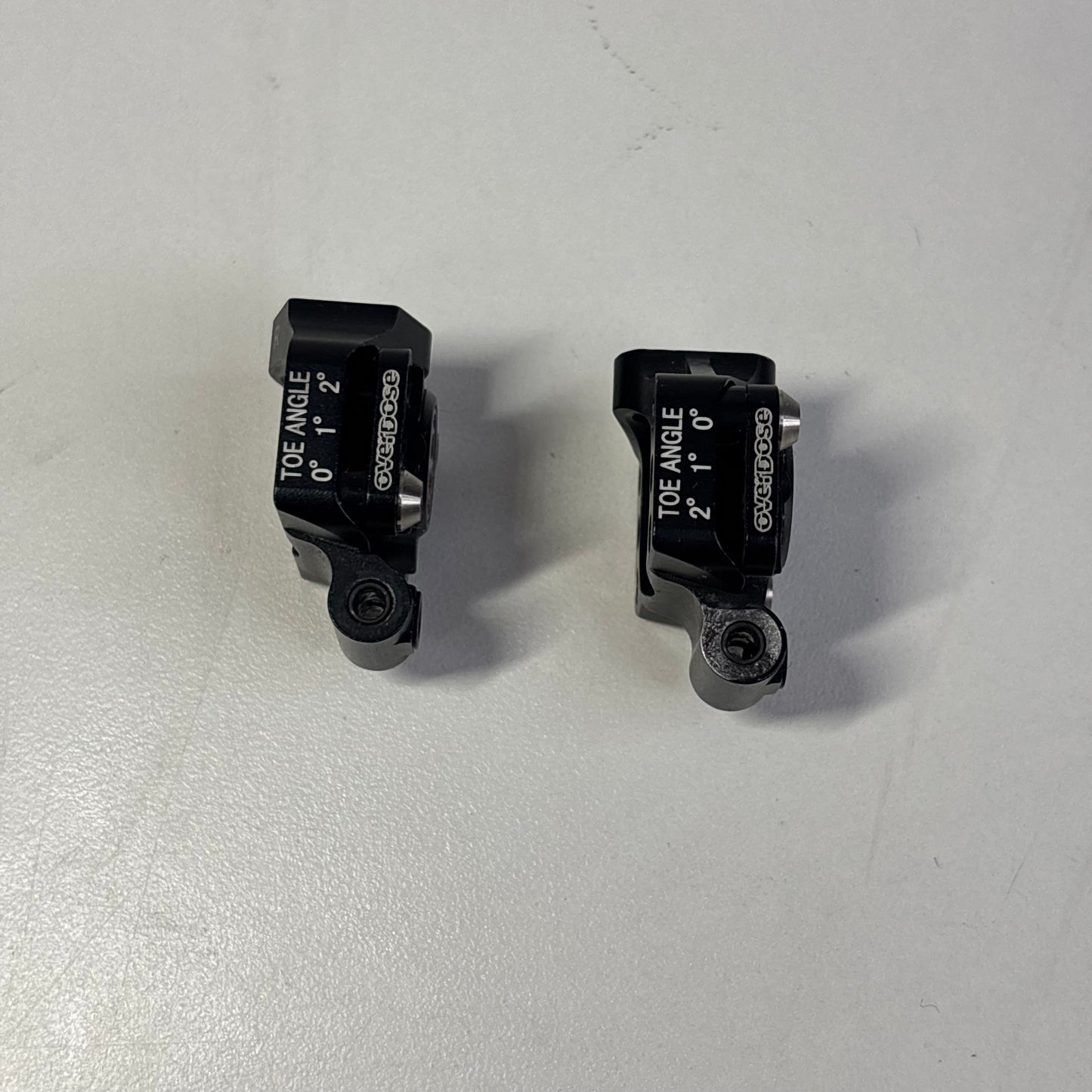 Overdose Black Alloy Adjustable Rear Hubs Uprights