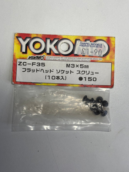 Yokomo ZC-F35 M3x5mm Taper Screws Qty 10