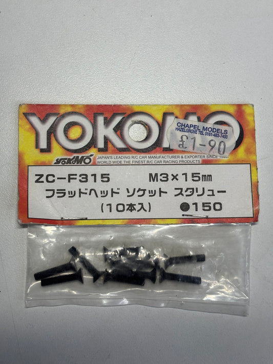 Yokomo ZC-F315 M3 x 15mm Qty 10 Screws