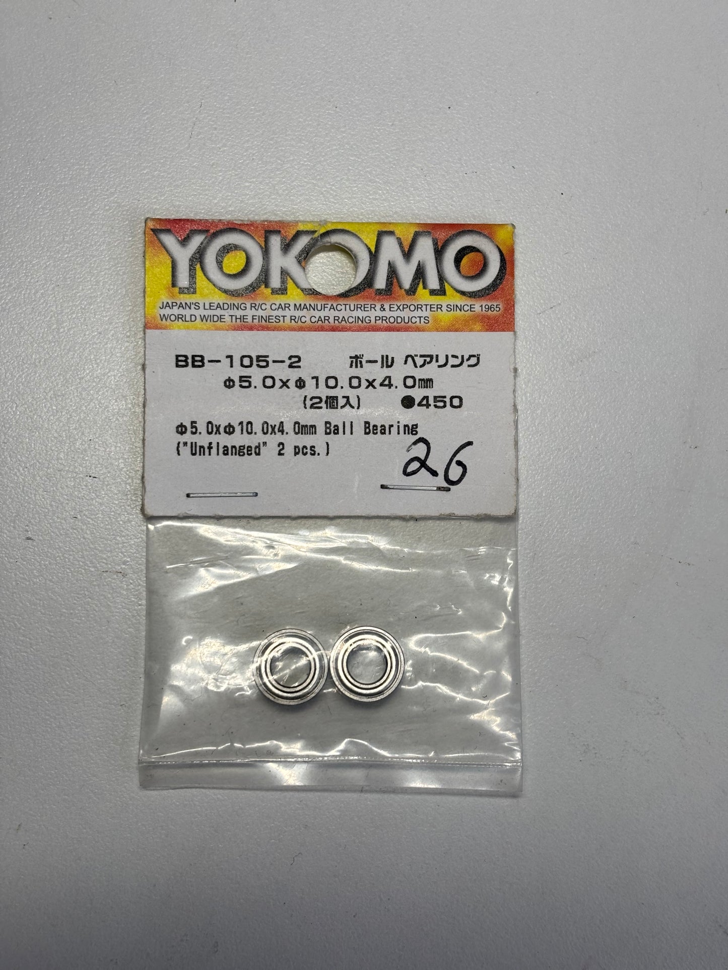Yokomo BB-10-2 5mm x 10mm x 4mm Bearings