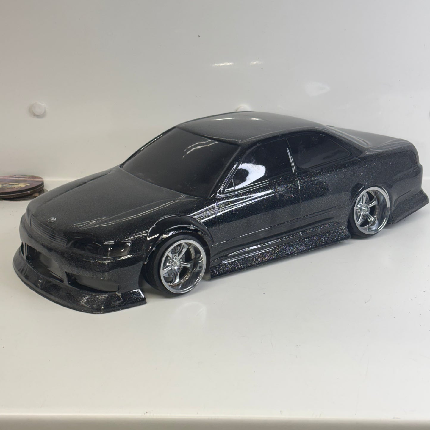 Toyota JZX Black Metallic Shell Flake