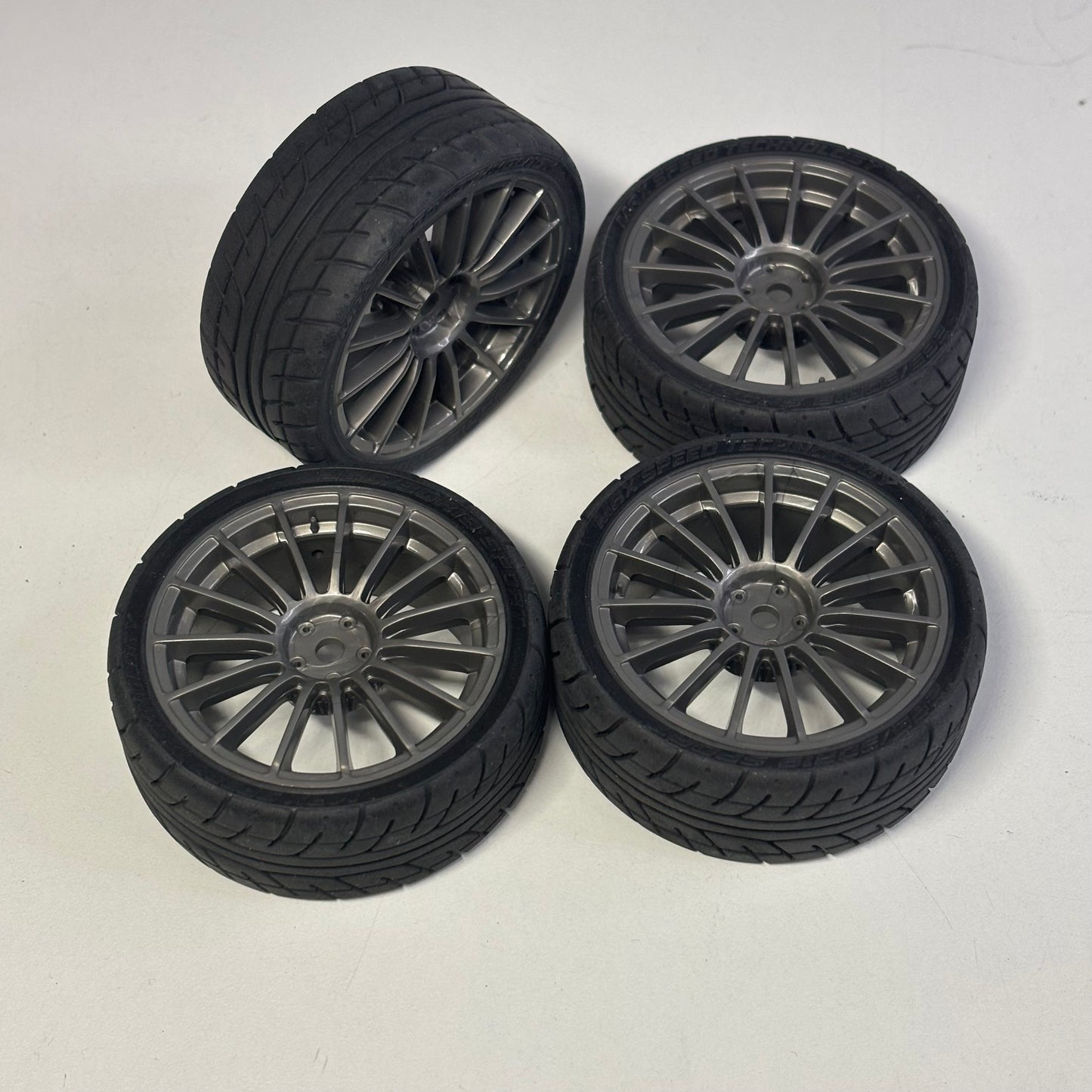 MST Grey Wheels With Rubber Tyres Offset 0