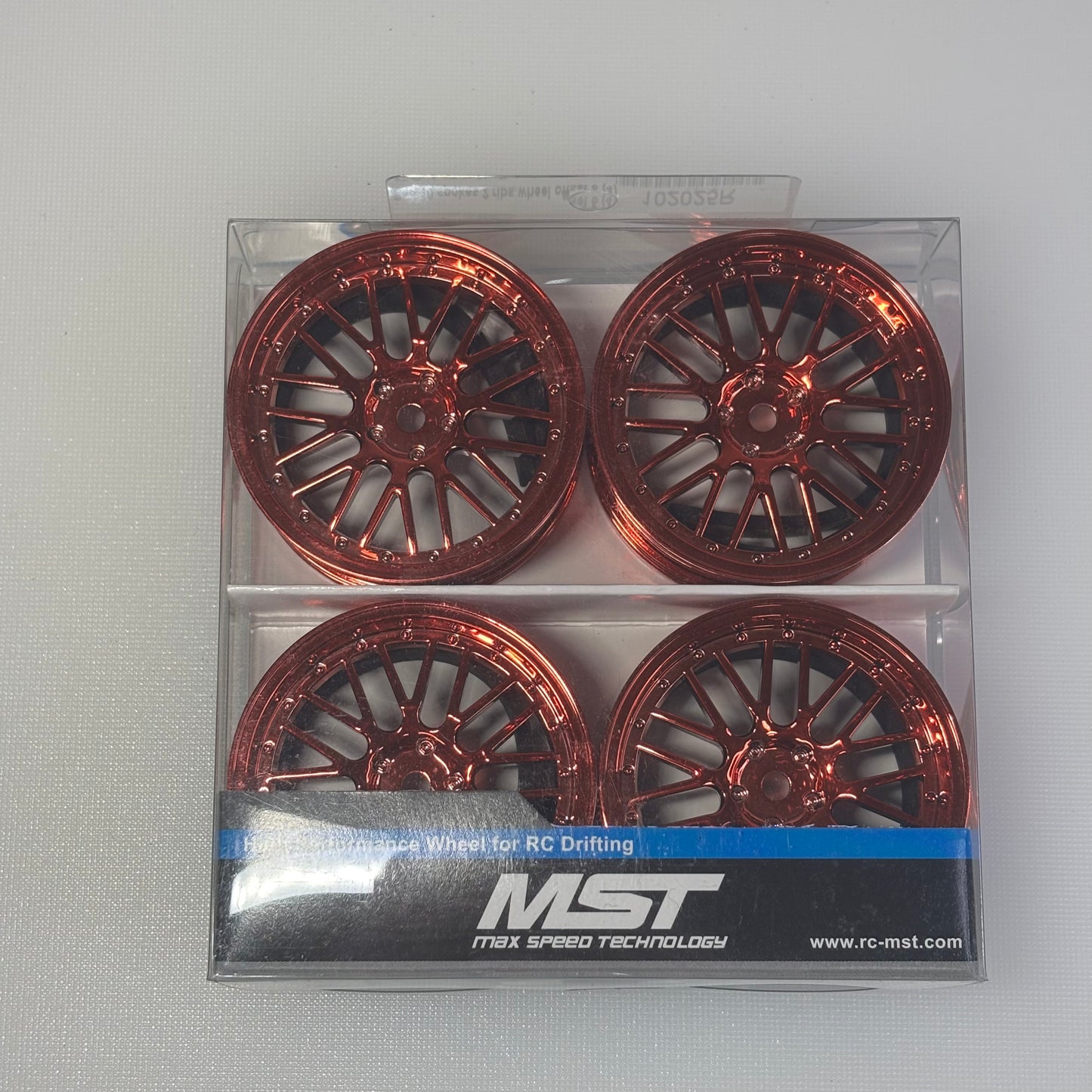 MST Red 10 Spoke BBS Style Wheels Offset 5