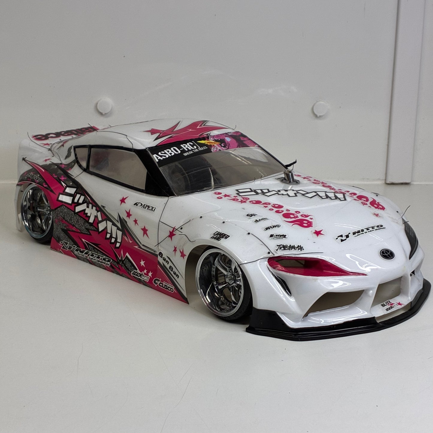 Yokomo A90 Supra White Pink BodyShell