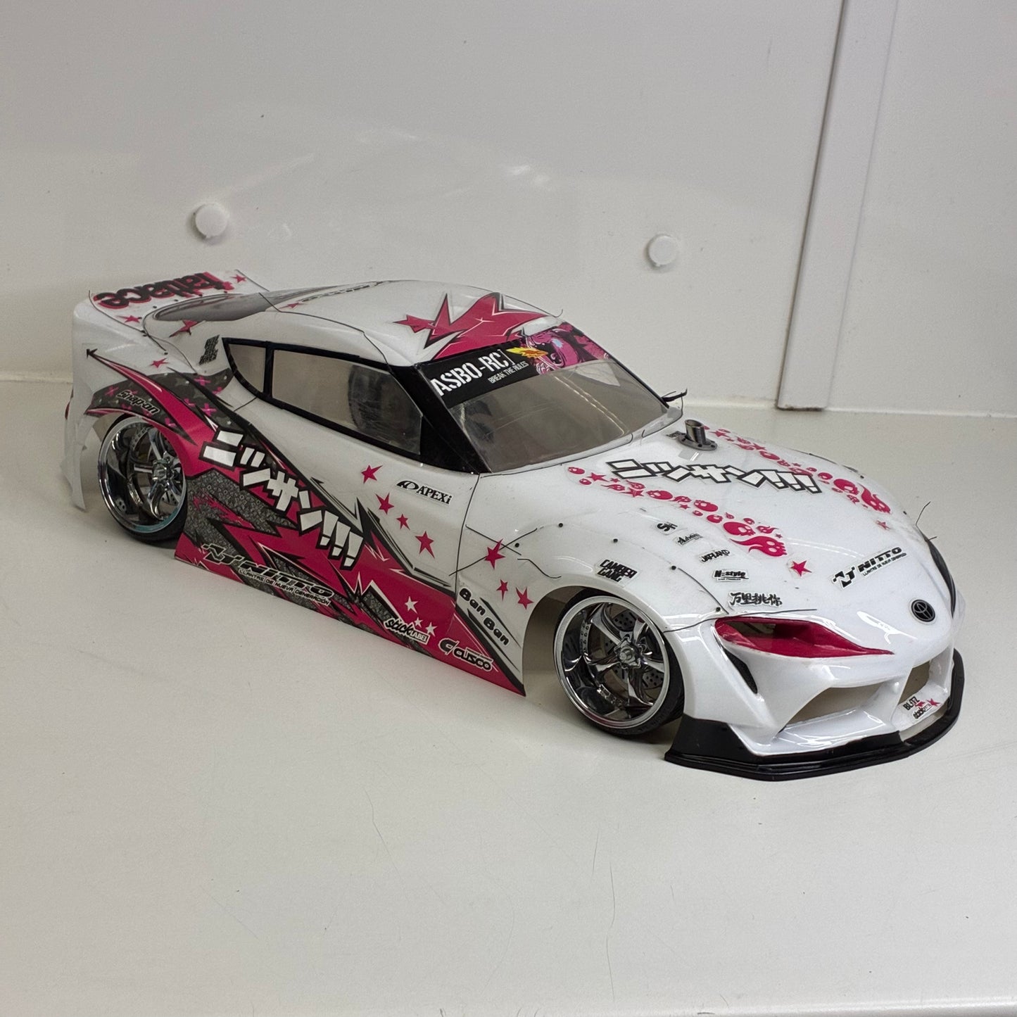 Yokomo A90 Supra White Pink BodyShell