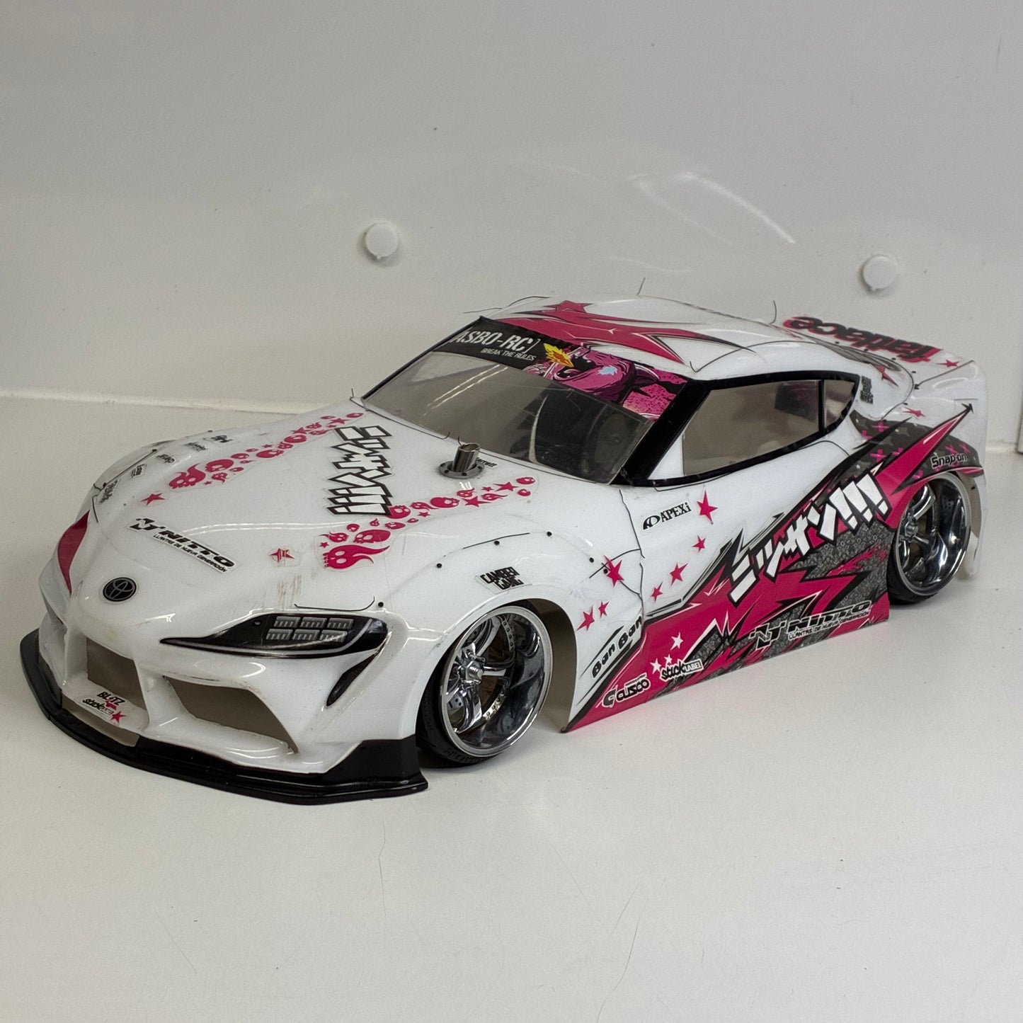 Yokomo A90 Supra White Pink BodyShell