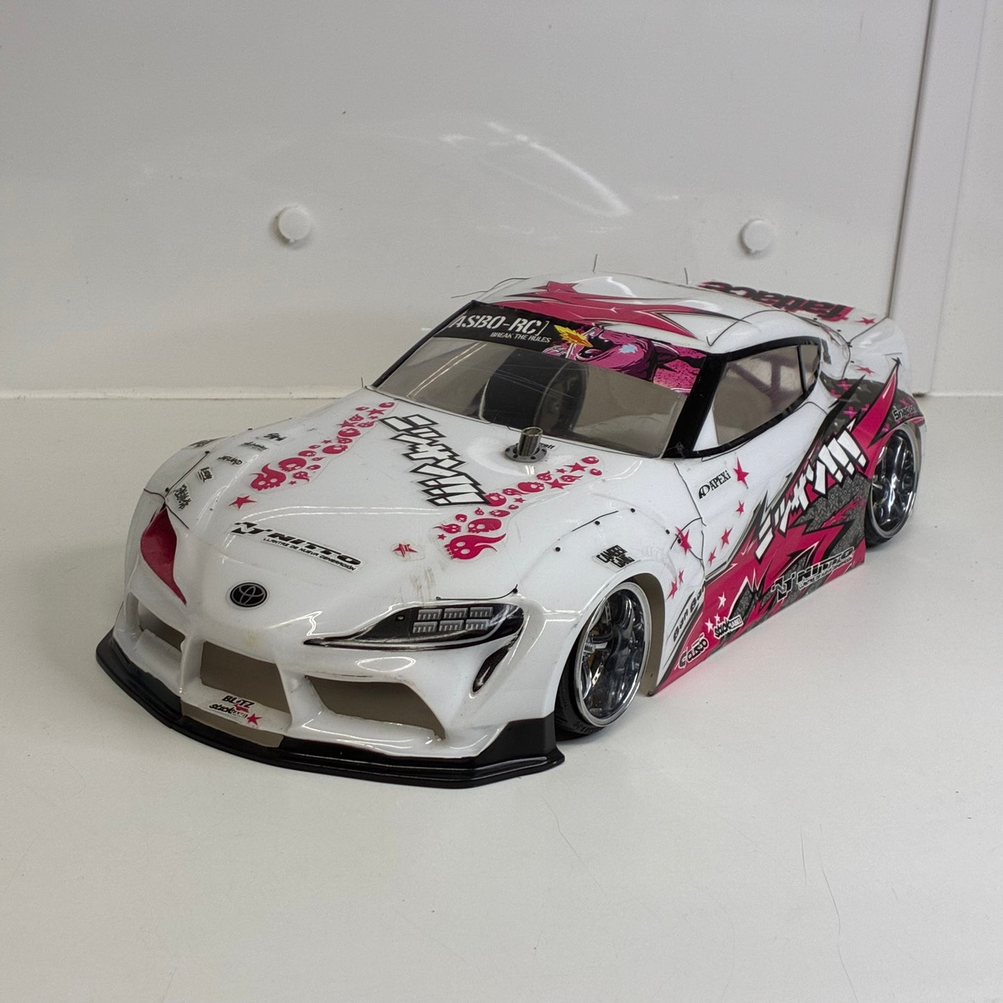 Yokomo A90 Supra White Pink BodyShell