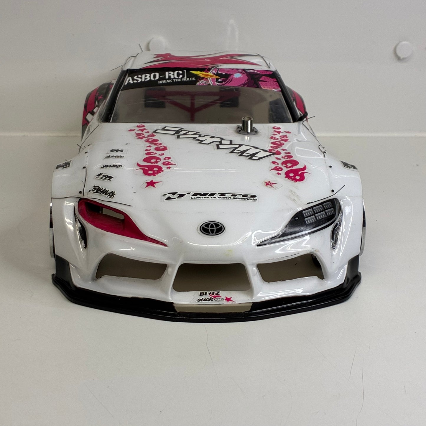 Yokomo A90 Supra White Pink BodyShell