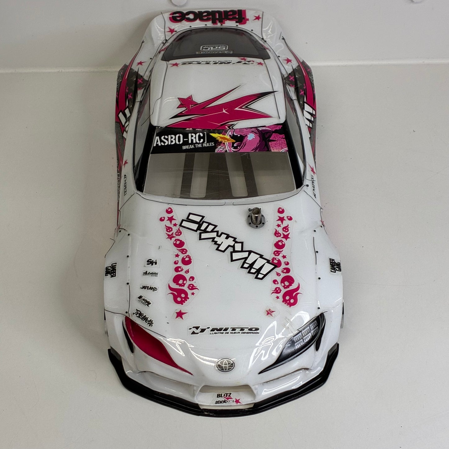 Yokomo A90 Supra White Pink BodyShell