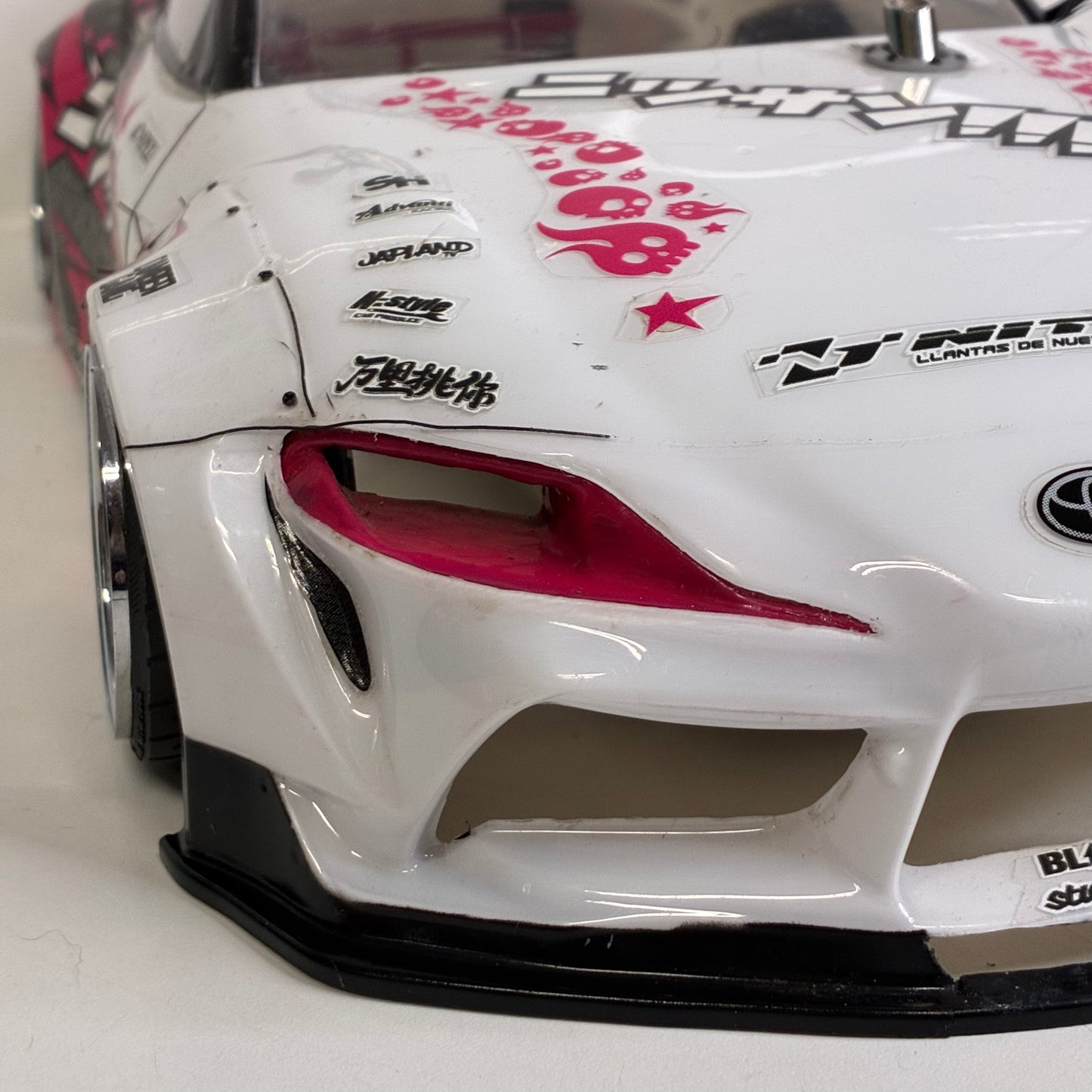 Yokomo A90 Supra White Pink BodyShell