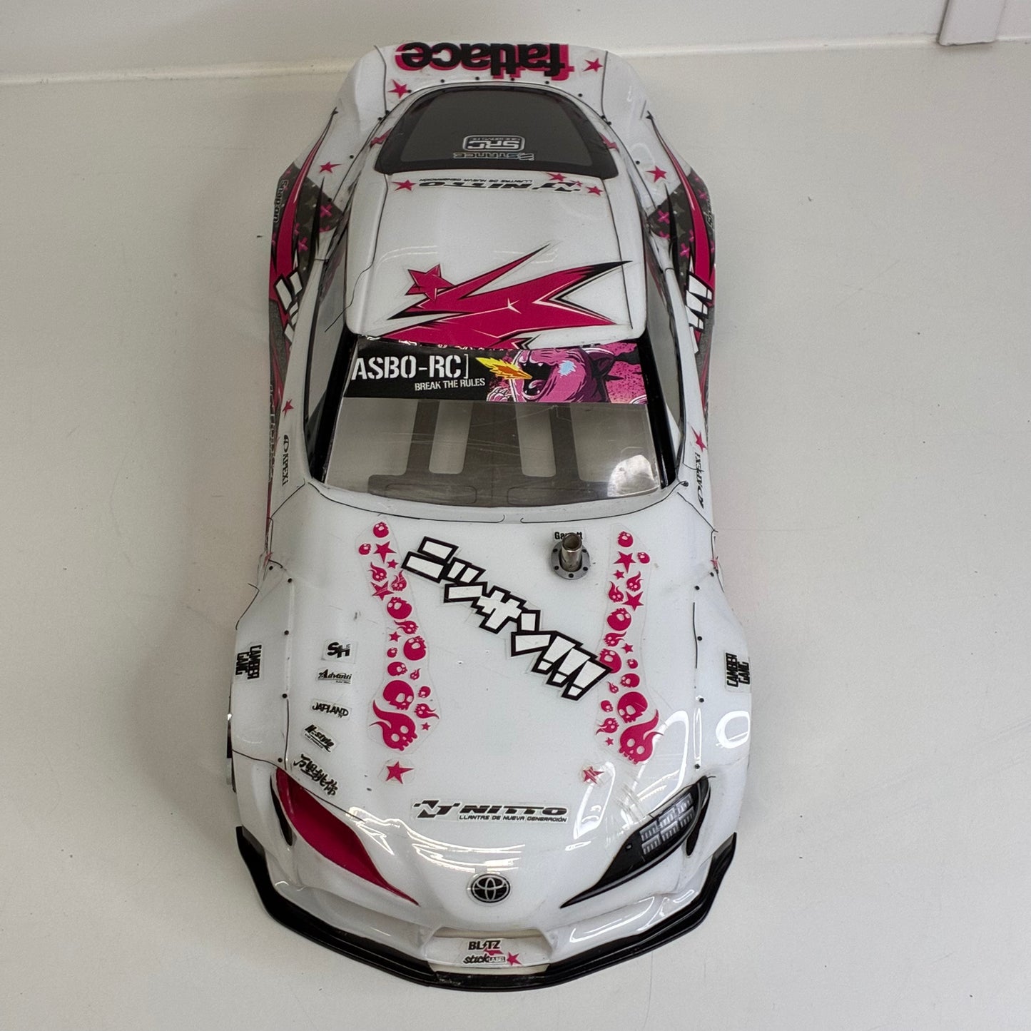Yokomo A90 Supra White Pink BodyShell