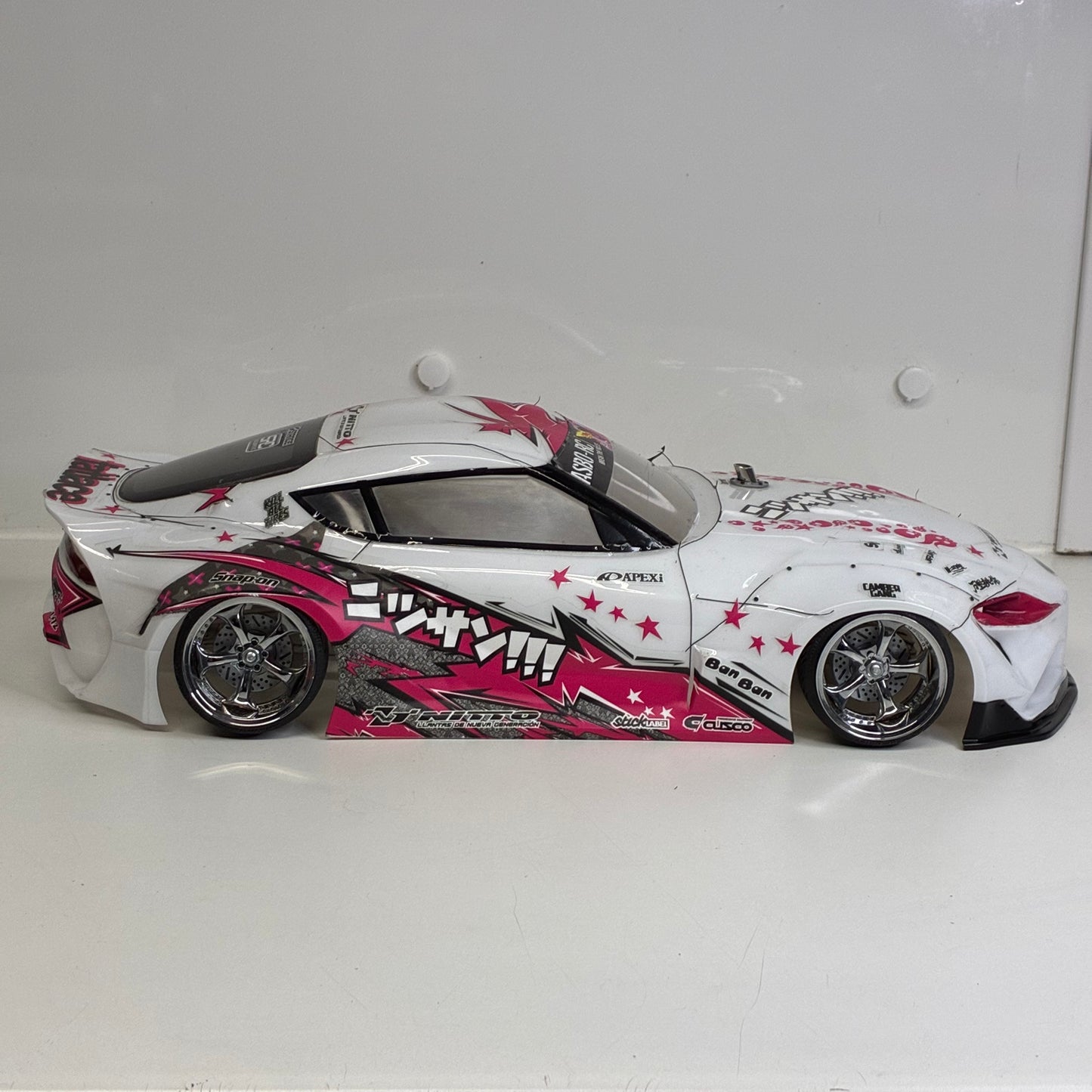 Yokomo A90 Supra White Pink BodyShell
