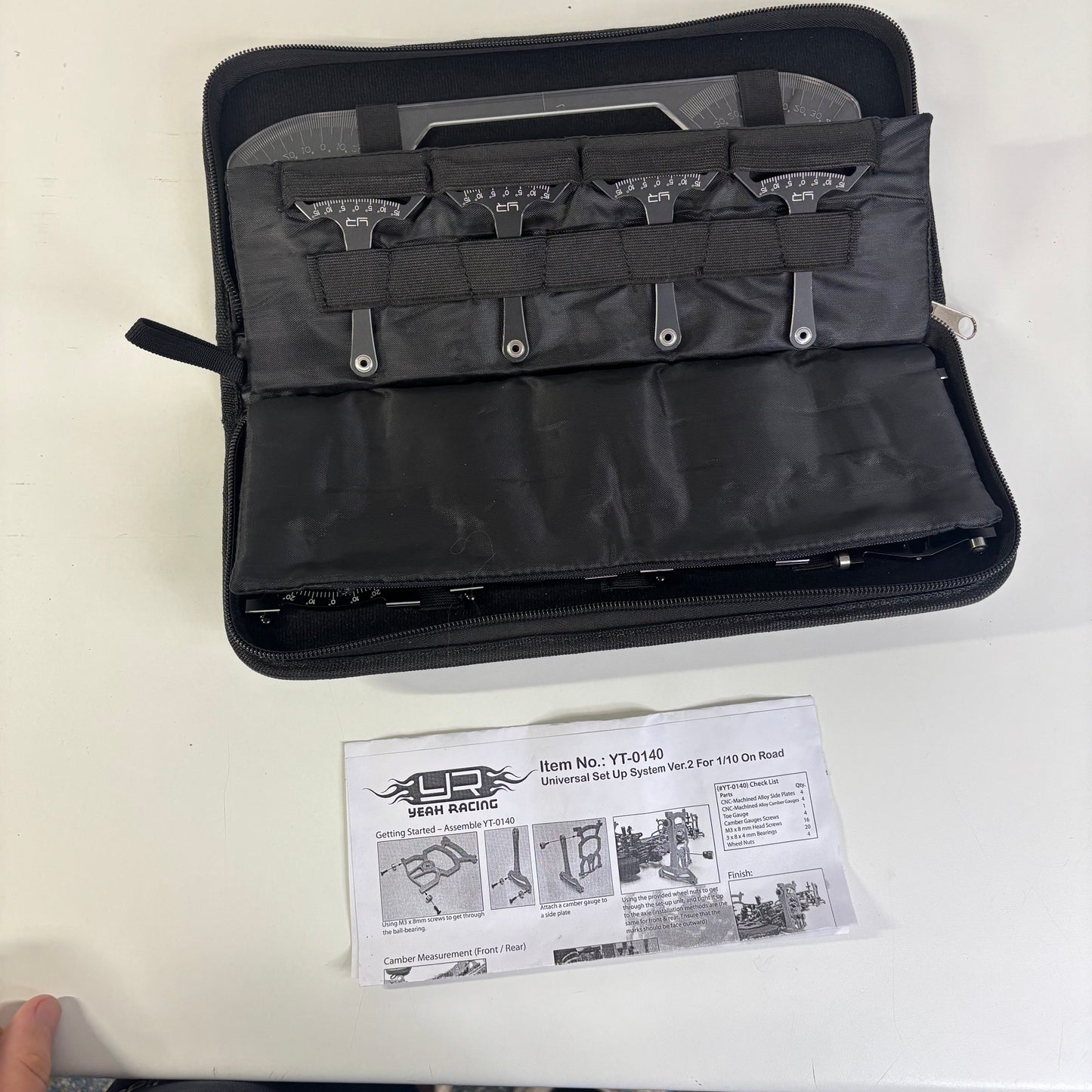 Yeah Racing Set Up Station Black Alloy YT-0140 V2