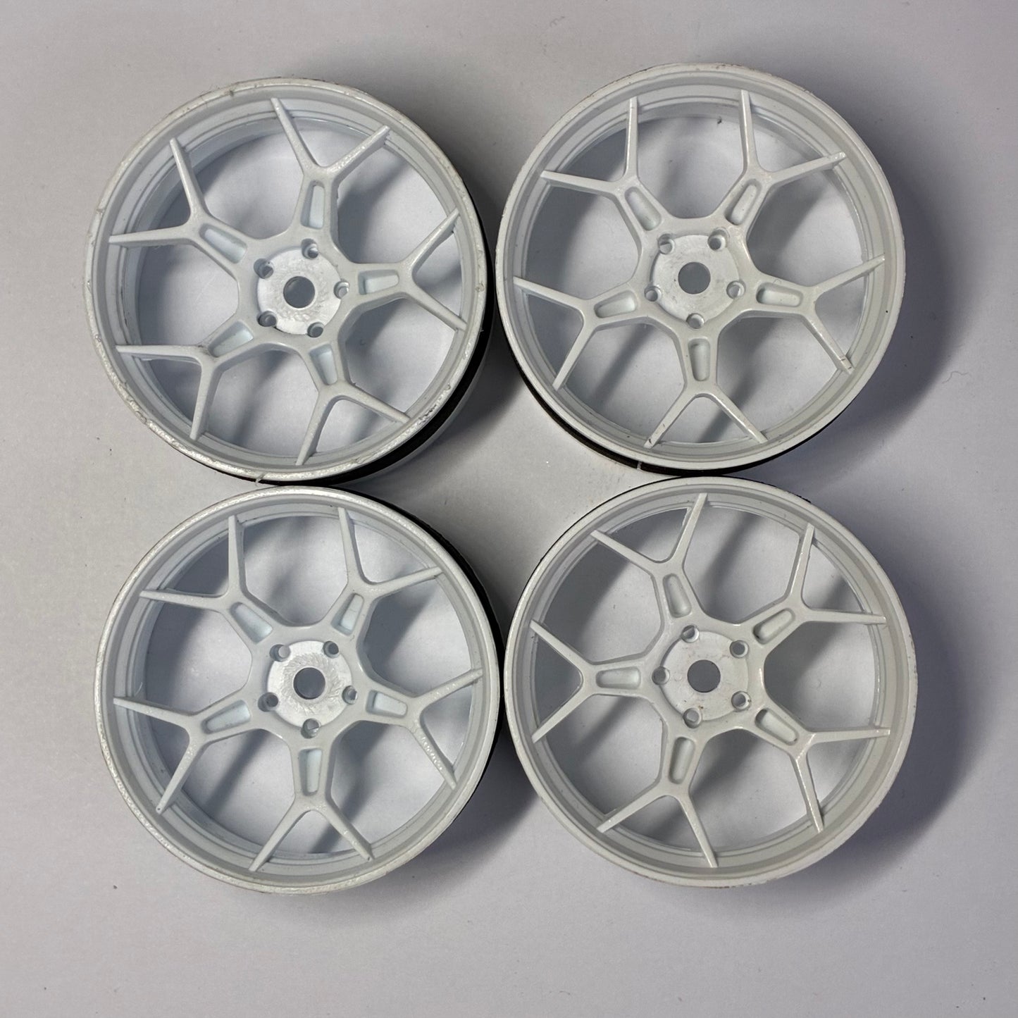 Ds Racing Feathery White Wheels 8mm Offset