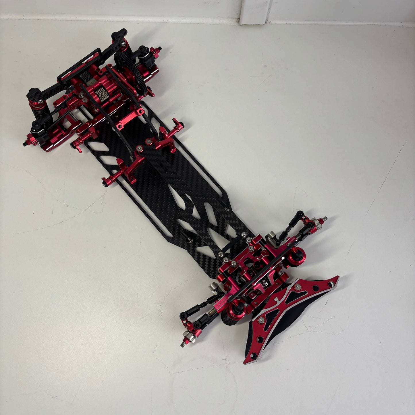 Reve D MC1 MC-1 Red Alloy Carbon Drift Chassis