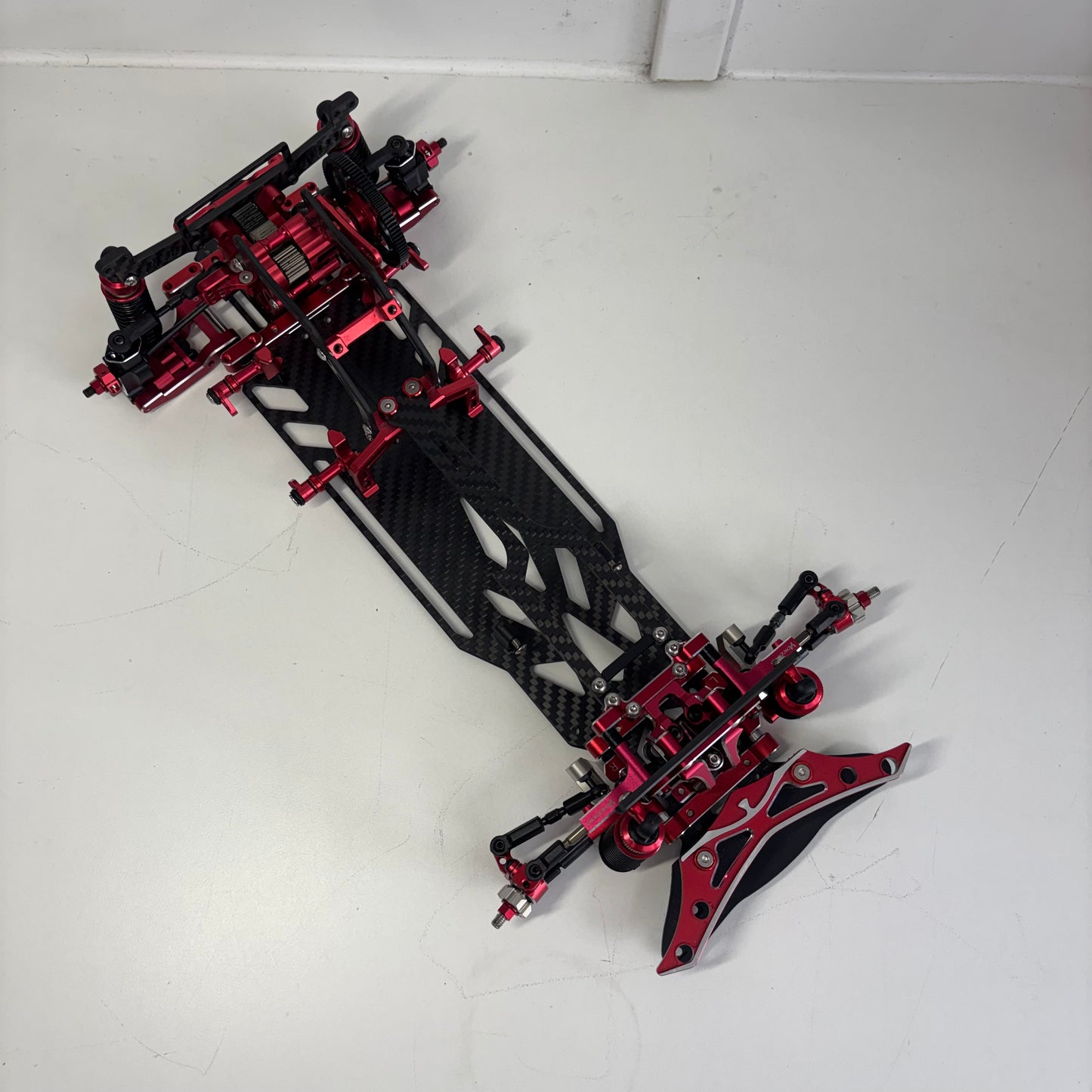 Reve D MC1 MC-1 Red Alloy Carbon Drift Chassis