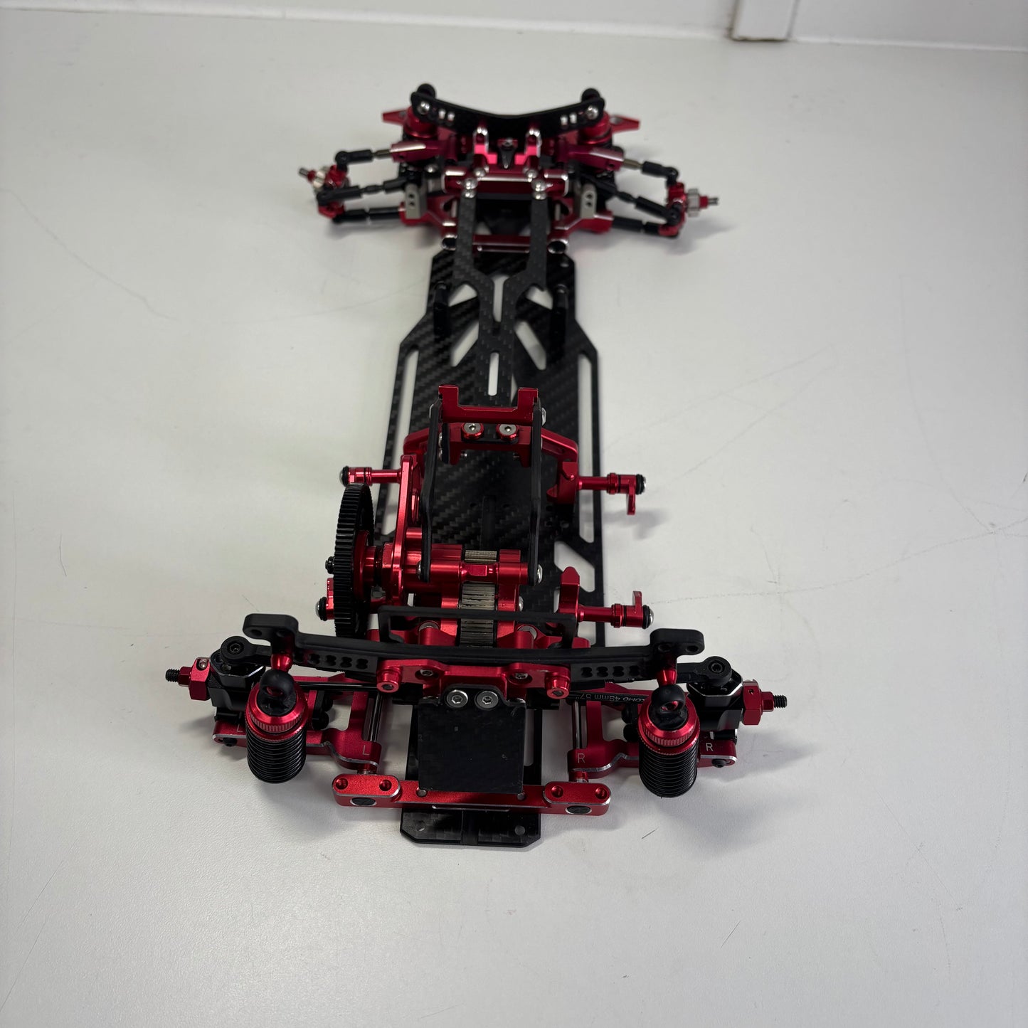 Reve D MC1 MC-1 Red Alloy Carbon Drift Chassis