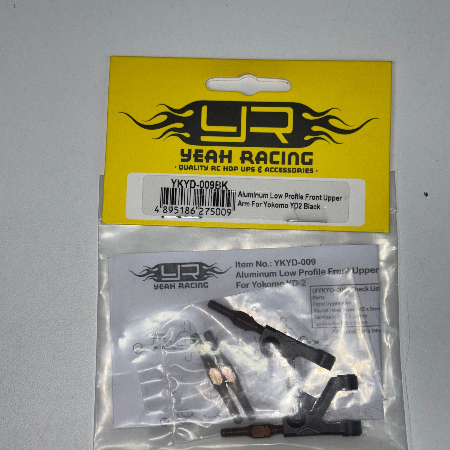 Yeah Racing Low Profile Front Upper Arm YKYD-009BK Yokomo YD2