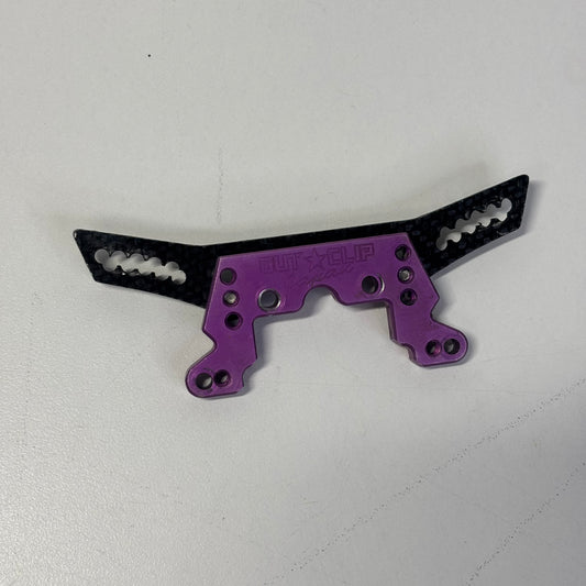Out Clip Front Shock Tower Carbon Alloy Purple Yokomo DP FRD etc