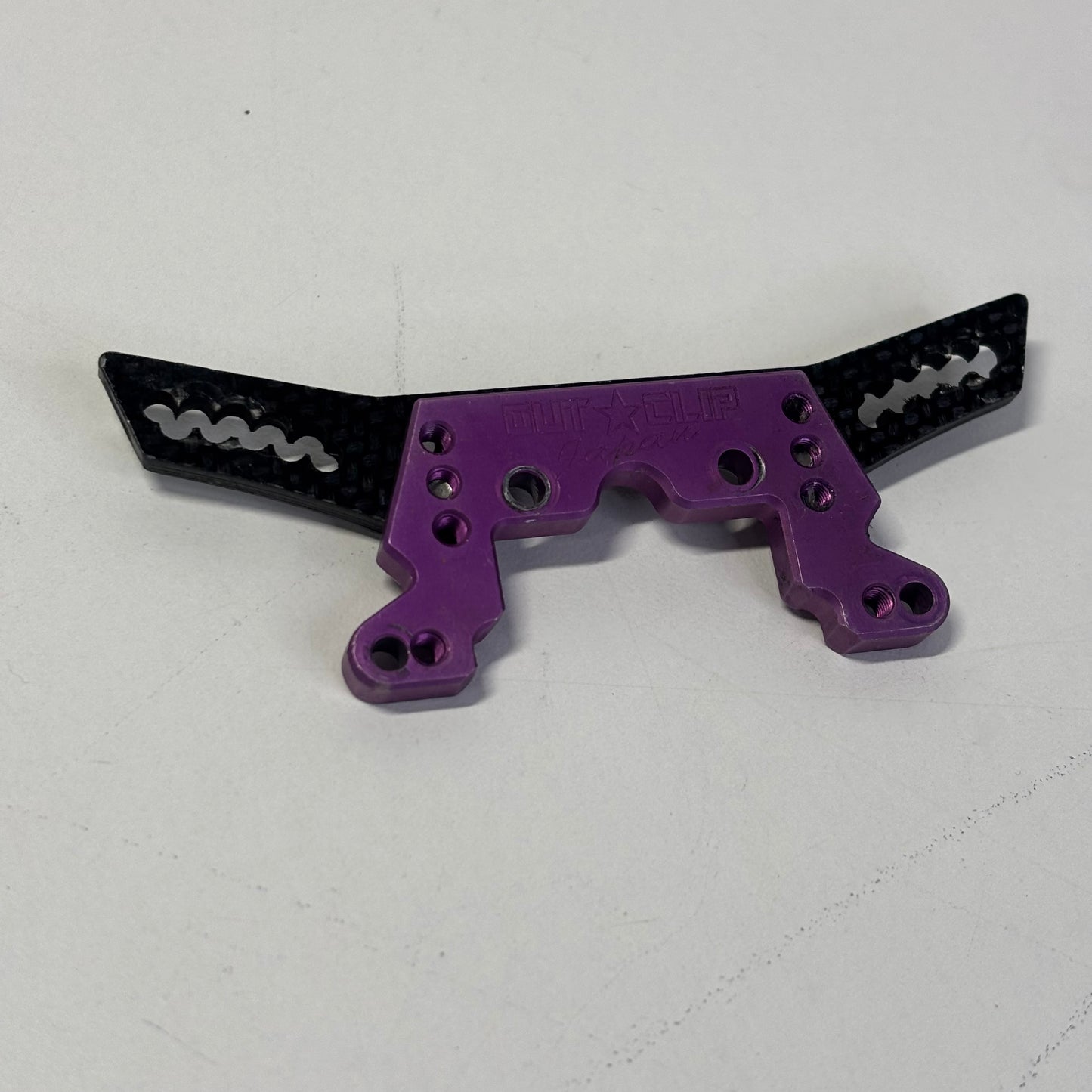 Out Clip Front Shock Tower Carbon Alloy Purple Yokomo DP FRD etc