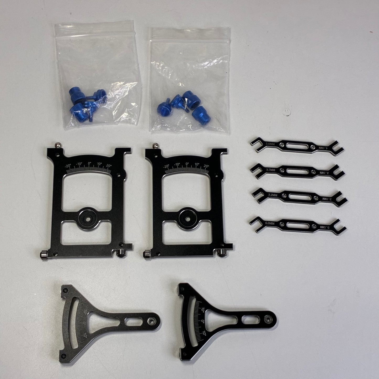 Black Alloy Set Up Station Pair for Front Or Rear