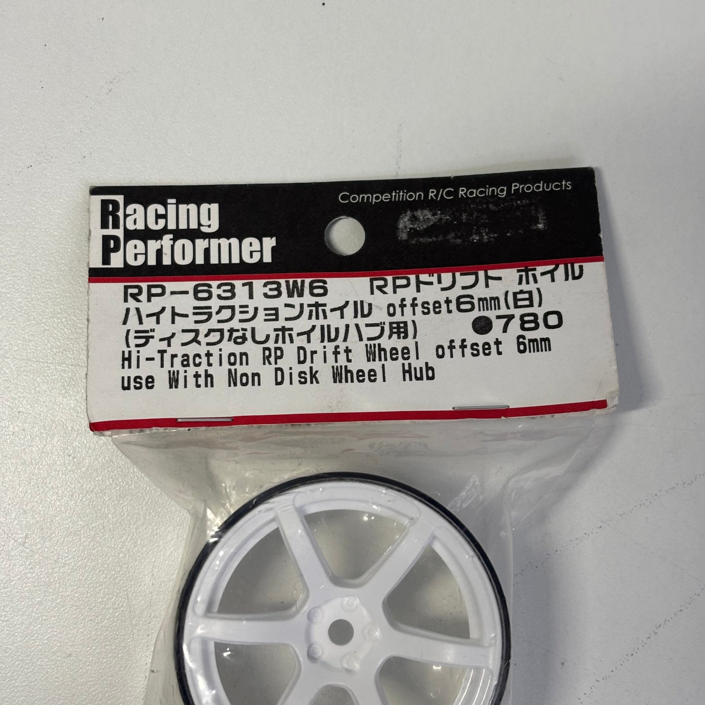 Yokomo Racing Performer RP-6313W6 Offset 6 White Wheels New Pair