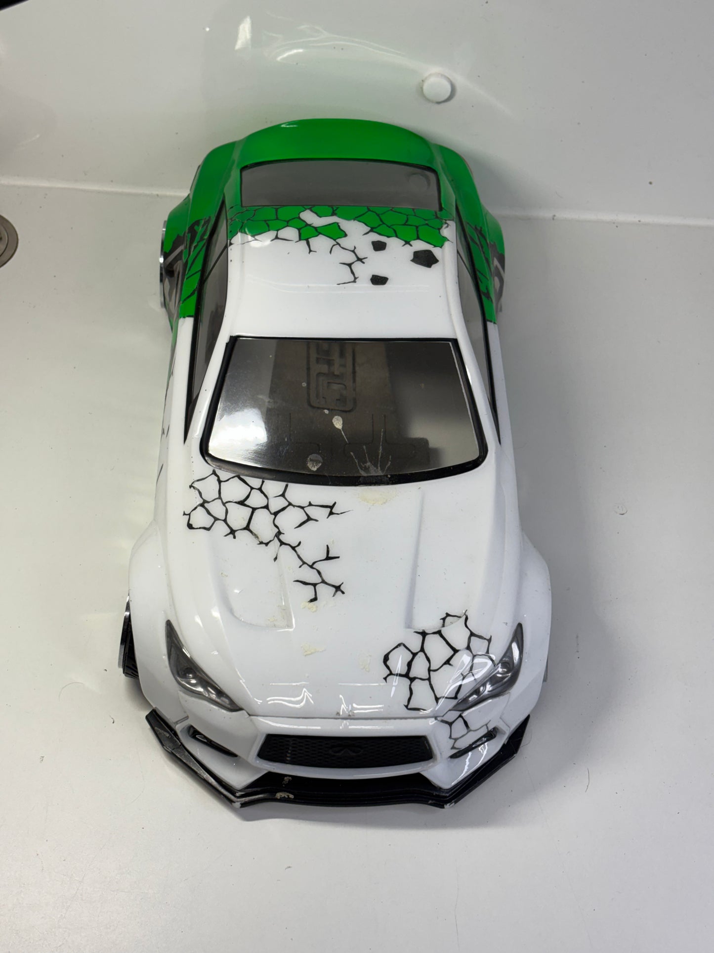 Shibata Asbo-RC Green White Bodyshell
